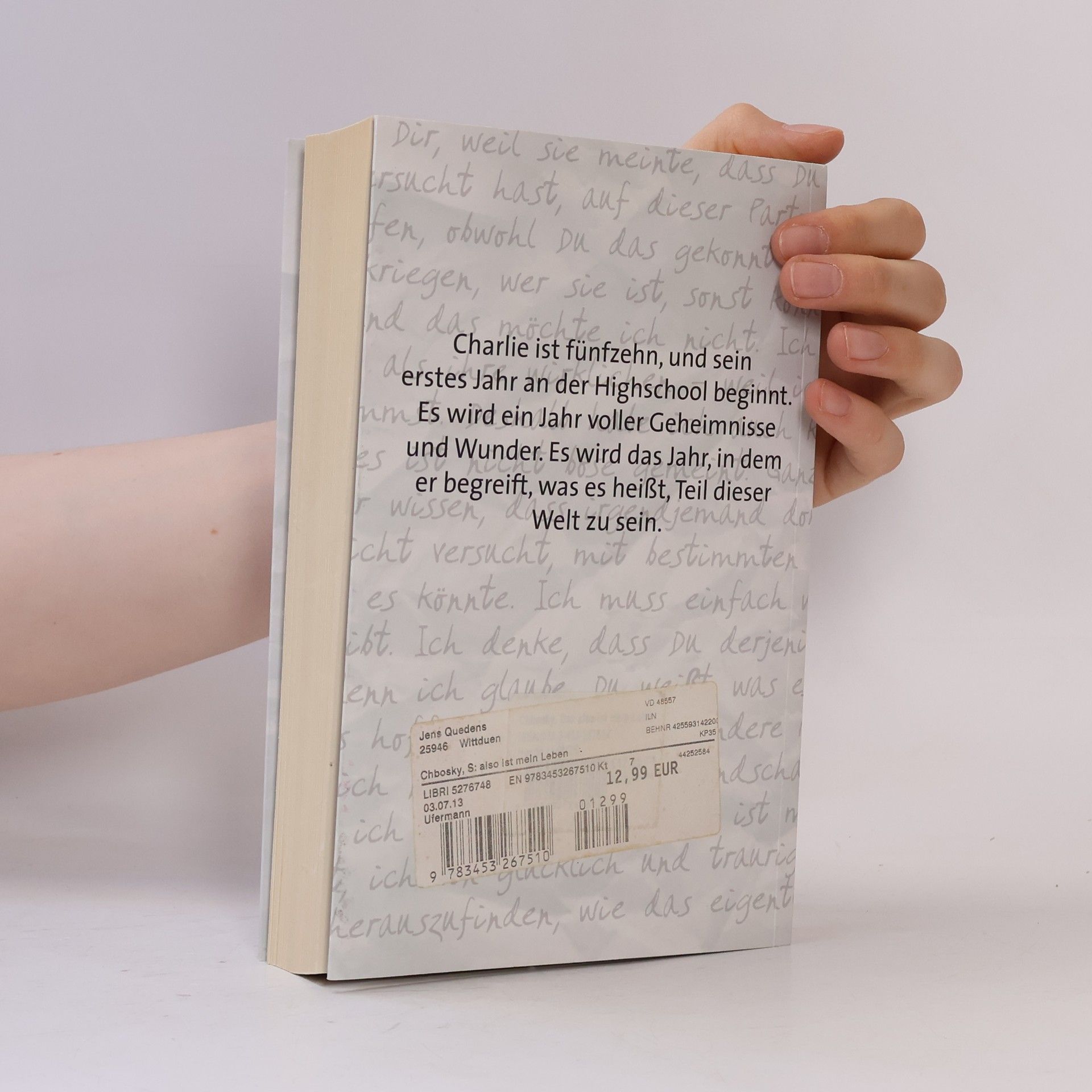 Stephen Chbosky Das also ist mein Leben