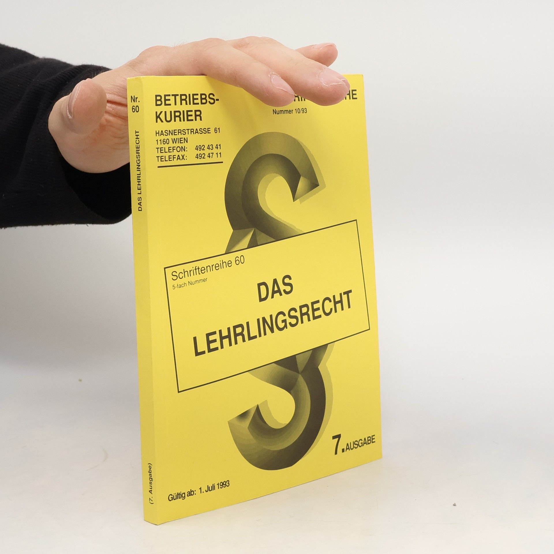 Autorenkollektiv Das Lehrlingsrecht