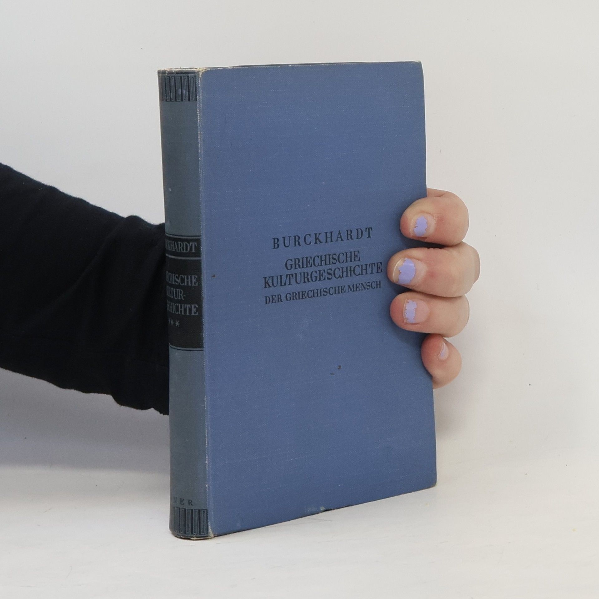 Jacob Christoph Burckhardt Griechische Kulturgeschichte