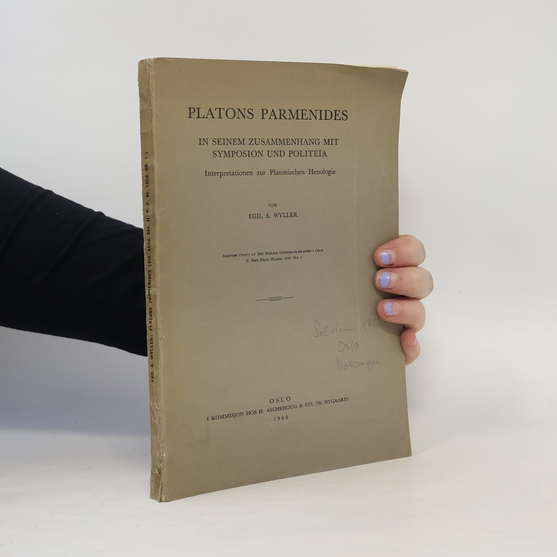 Egil A. Wyller Platons Parmenides