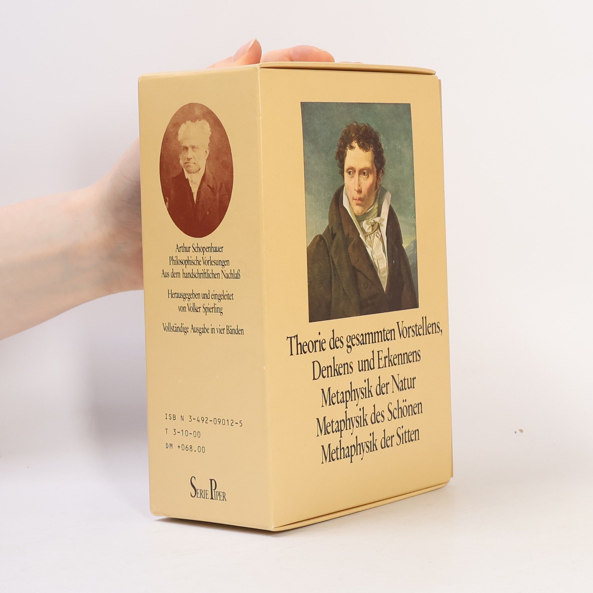 Arthur Schopenhauer Philosophische Vorlesungen Aus dem handschriftlichen Nachlafß