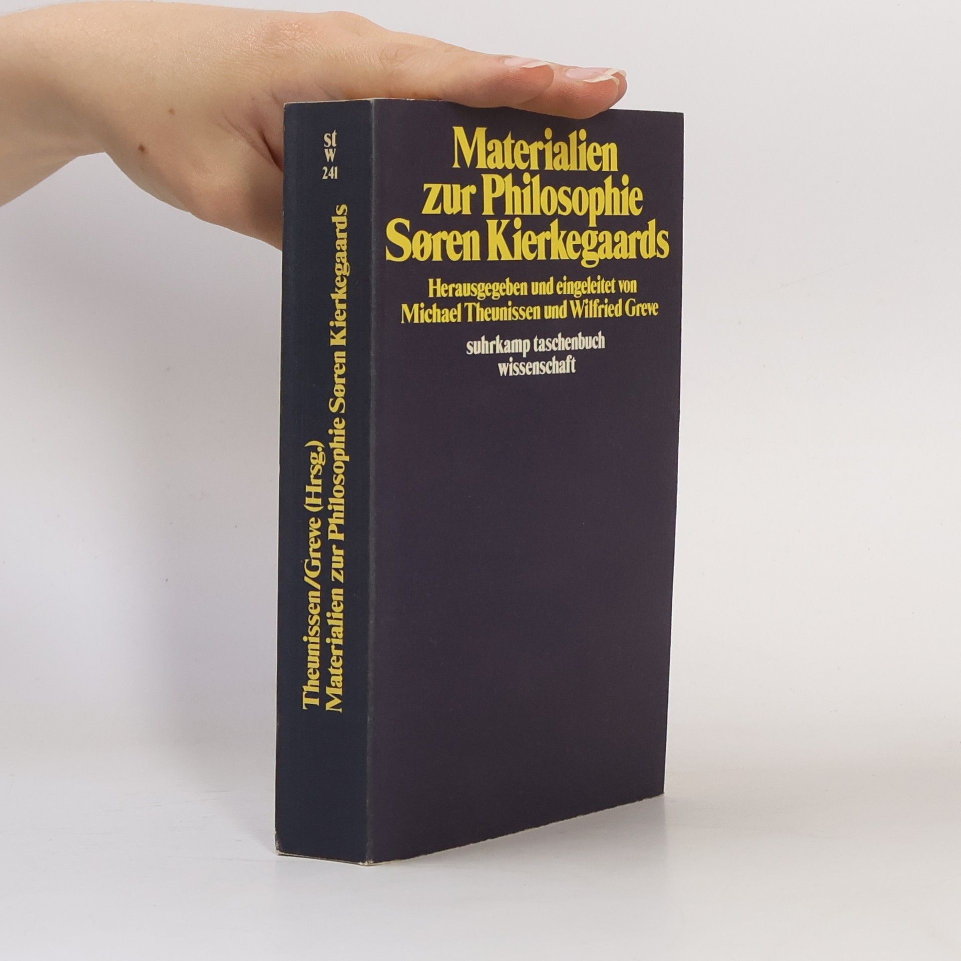 Wilfried Greve Suhrkamp Taschenbuch Wissenschaft - 241: Materialien zur Philosophie Søren Kierkegaards