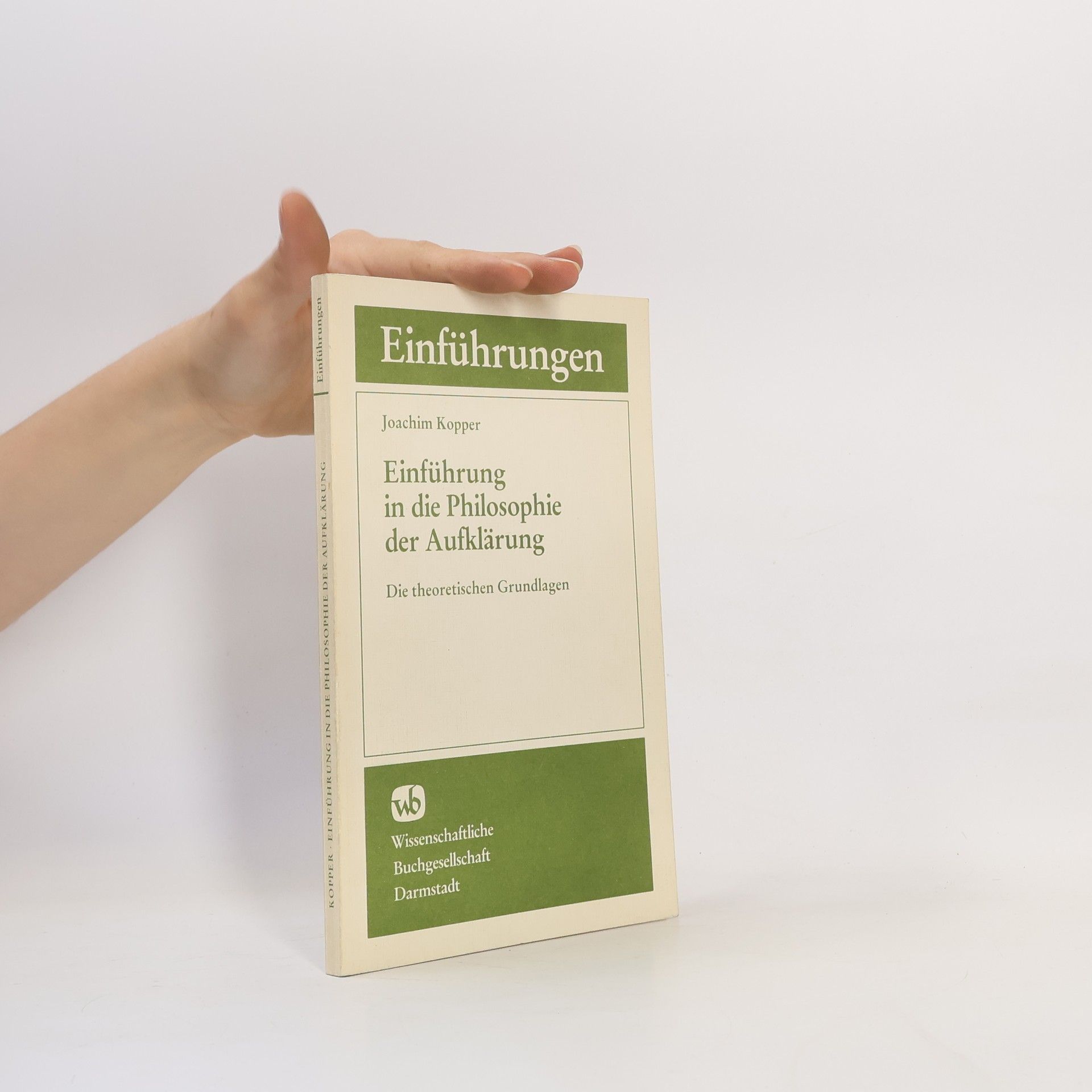 Joachim Kopper Einführung in die Philosophie der Aufklärung