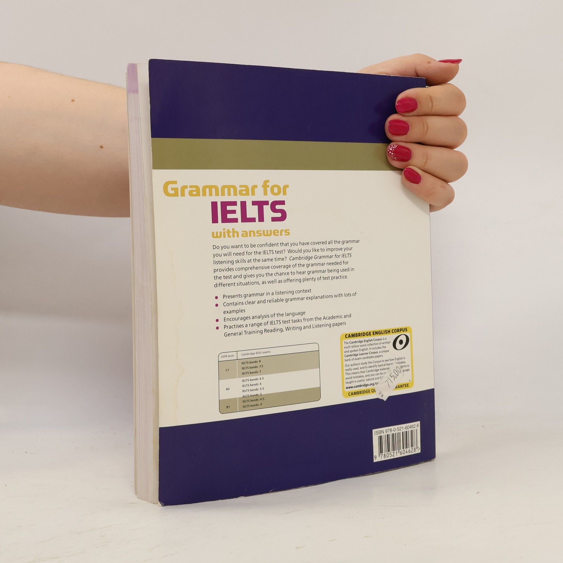 Diana Hopkins Cambridge grammar for IELTS with answers: Self-study grammar reference and practice
