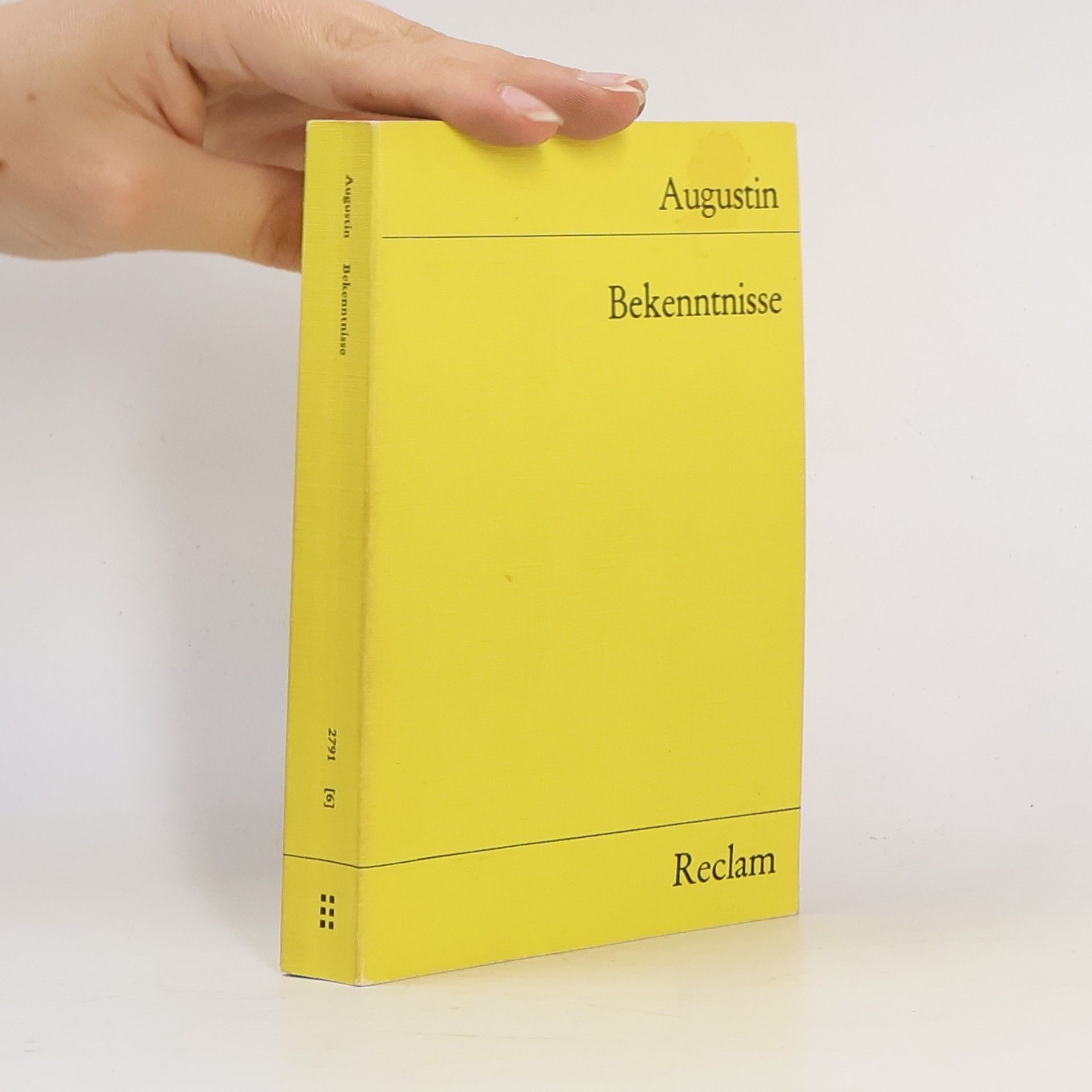 Aurelius Augustinus Bekenntnisse