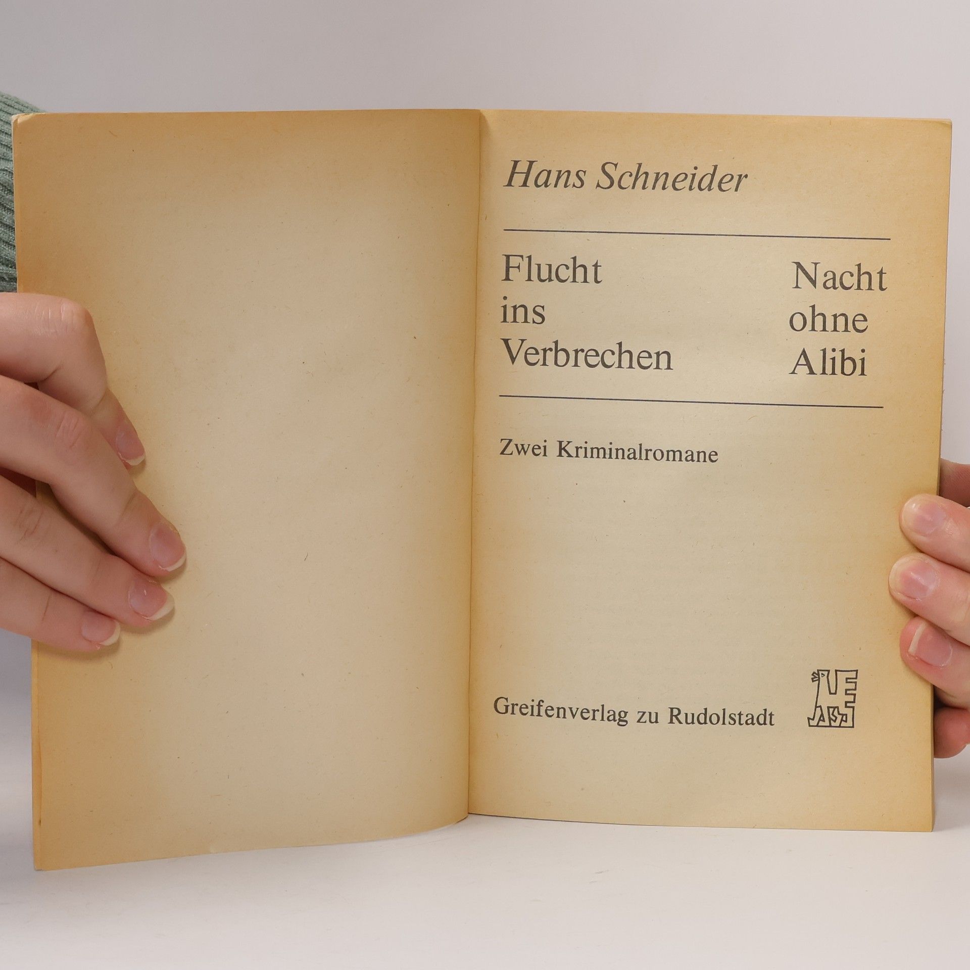 Hans Schneider Flucht ins Verbrechen, Nacht ohne Alibi