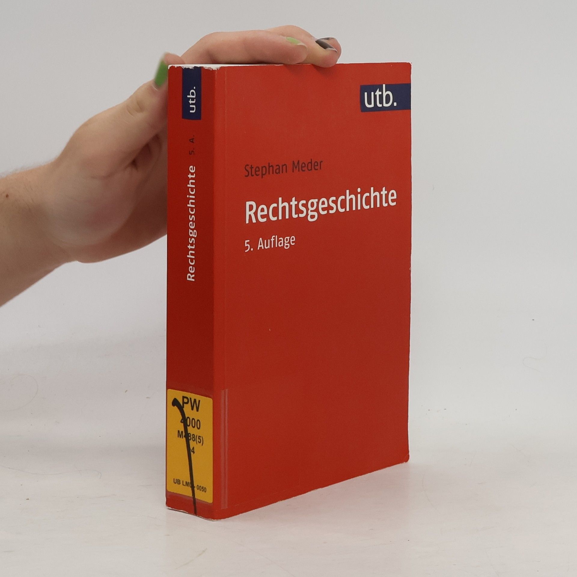 Stephan Meder Rechtsgeschichte