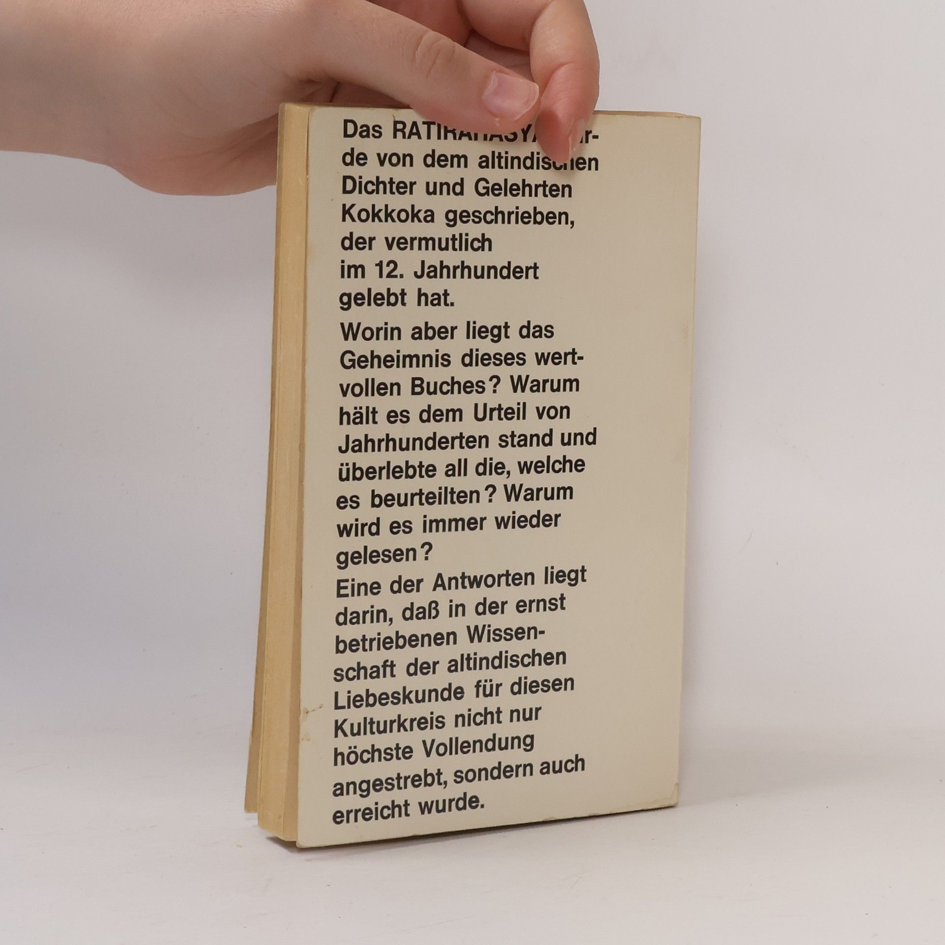 Ratirahasya Geheimnisse der altindischen Liebeskunst