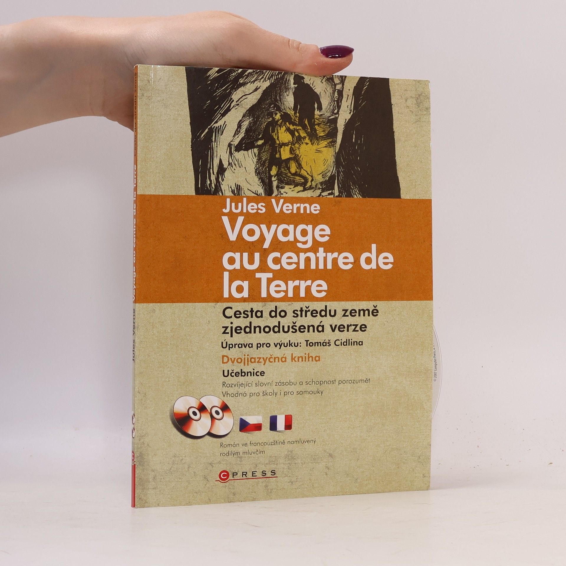 Jules Verne Cesta do středu Země. Voyage au centre de la Terre.