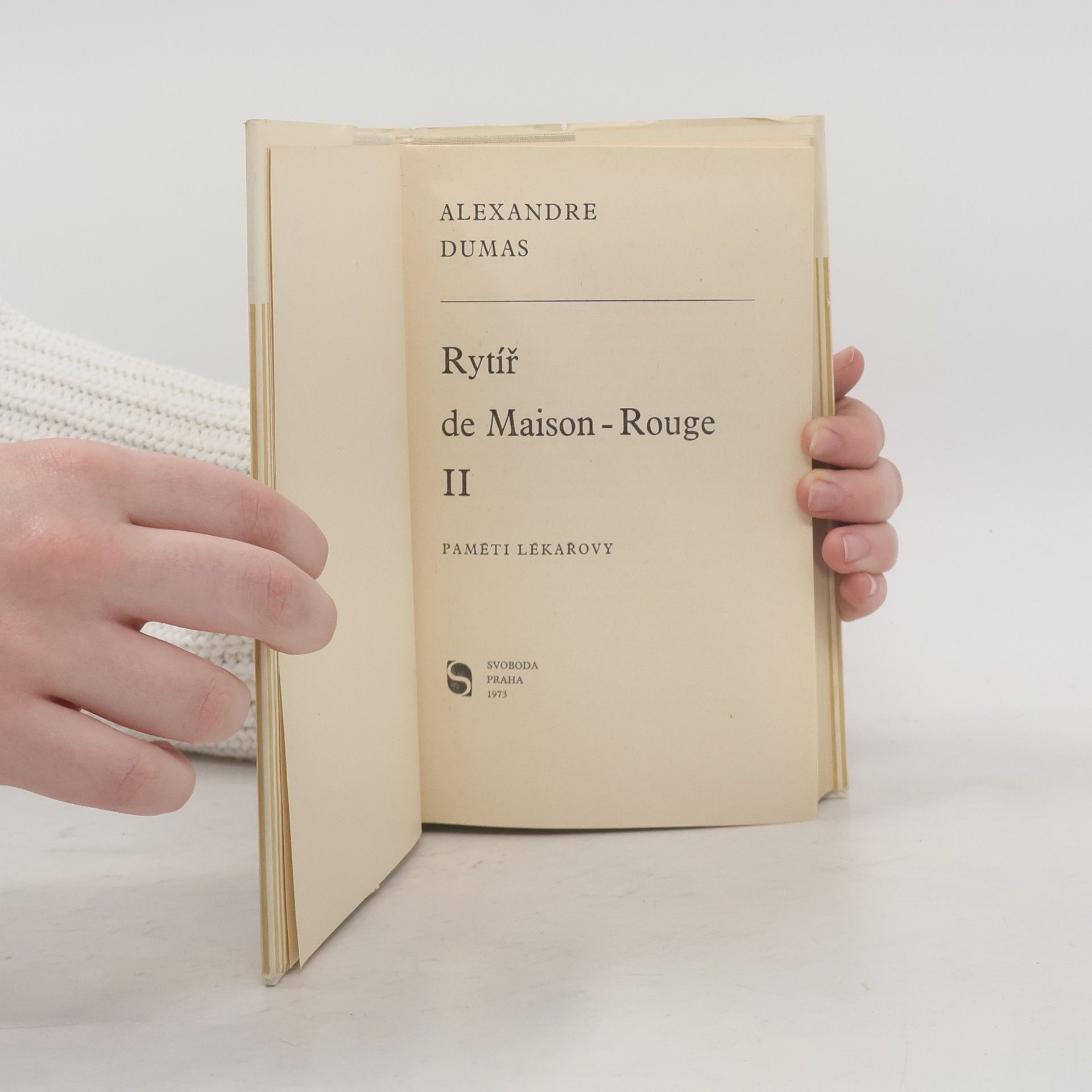 Alexandre Dumas Rytíř de Maison-Rouge II.