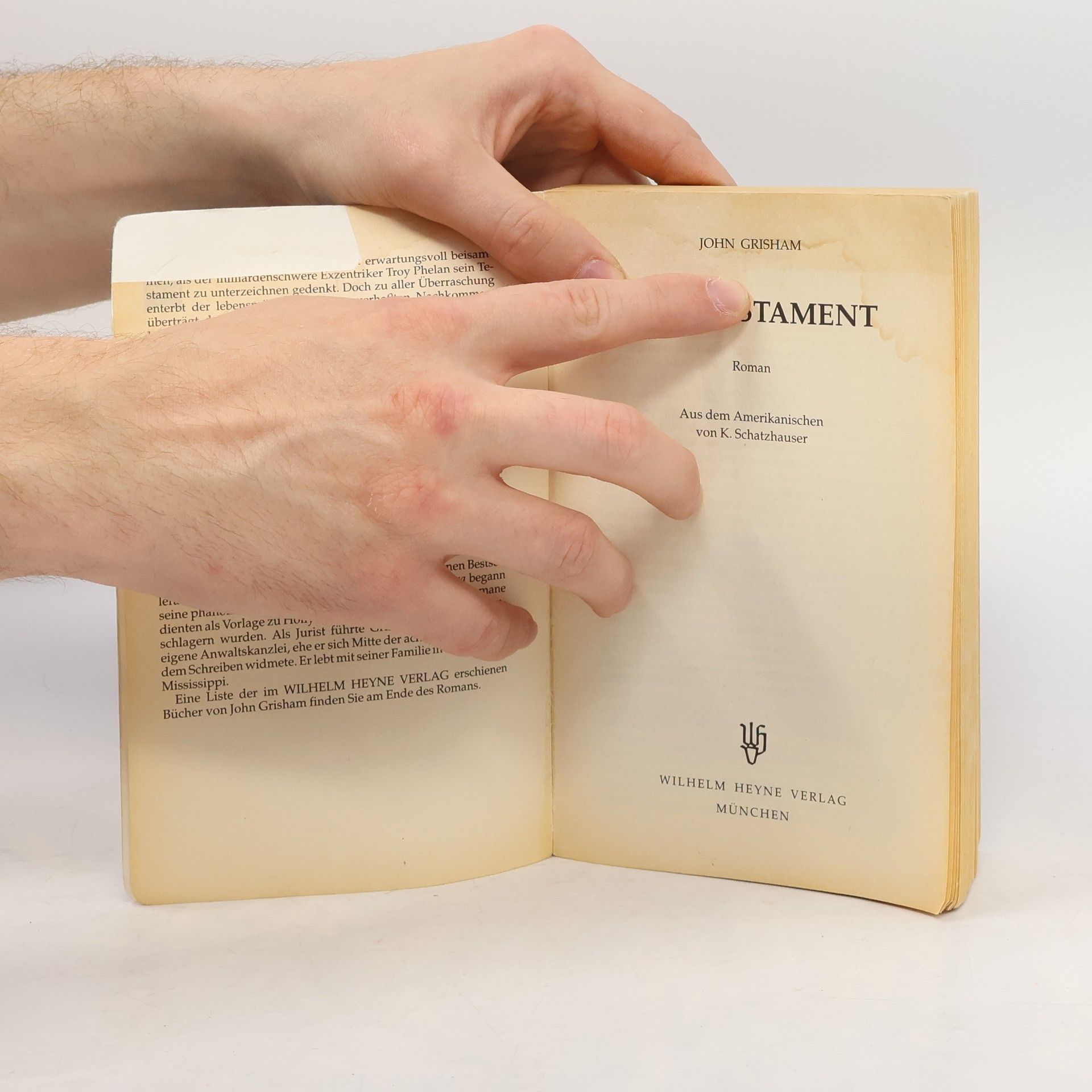 John Grisham Das Testament