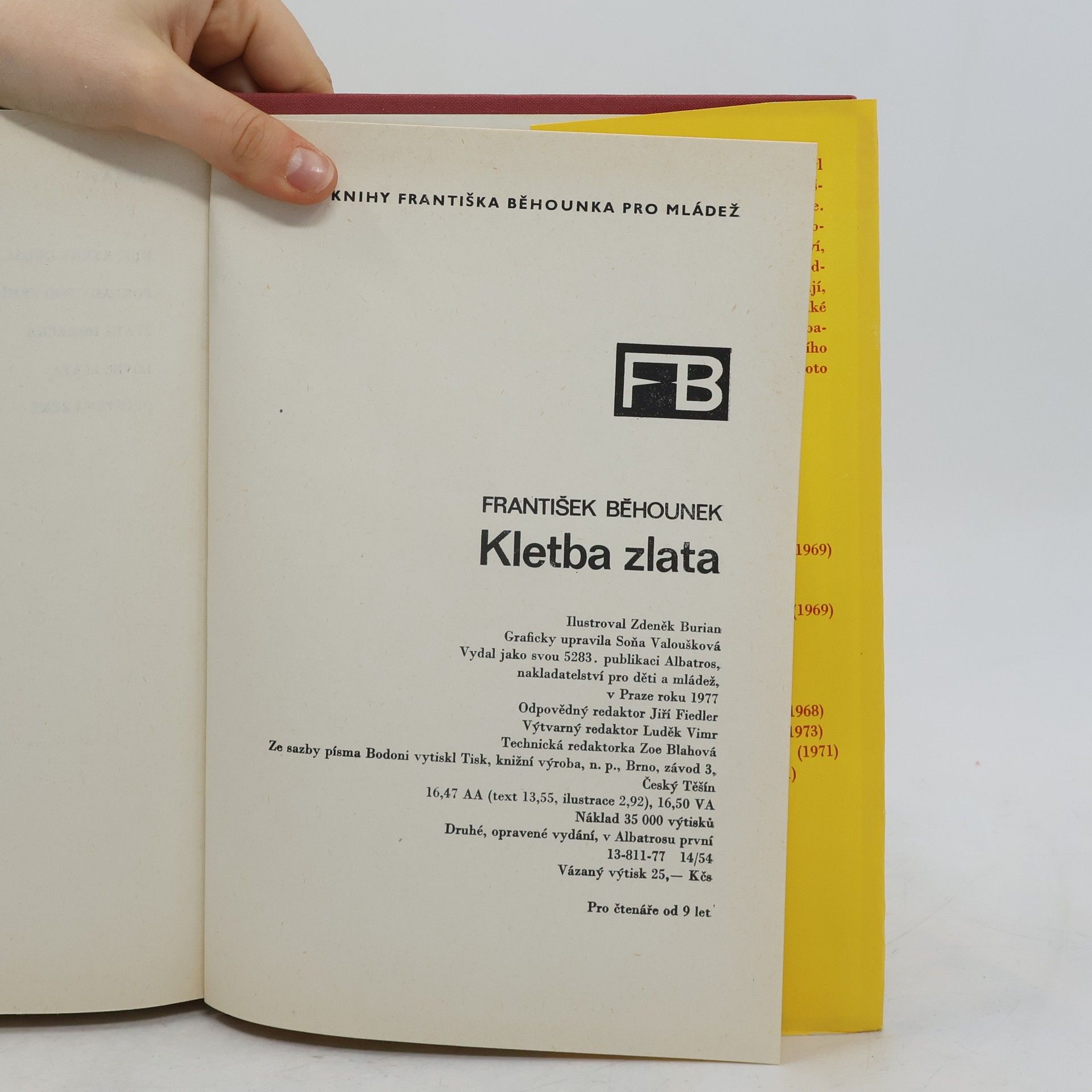 František Běhounek Kletba zlata