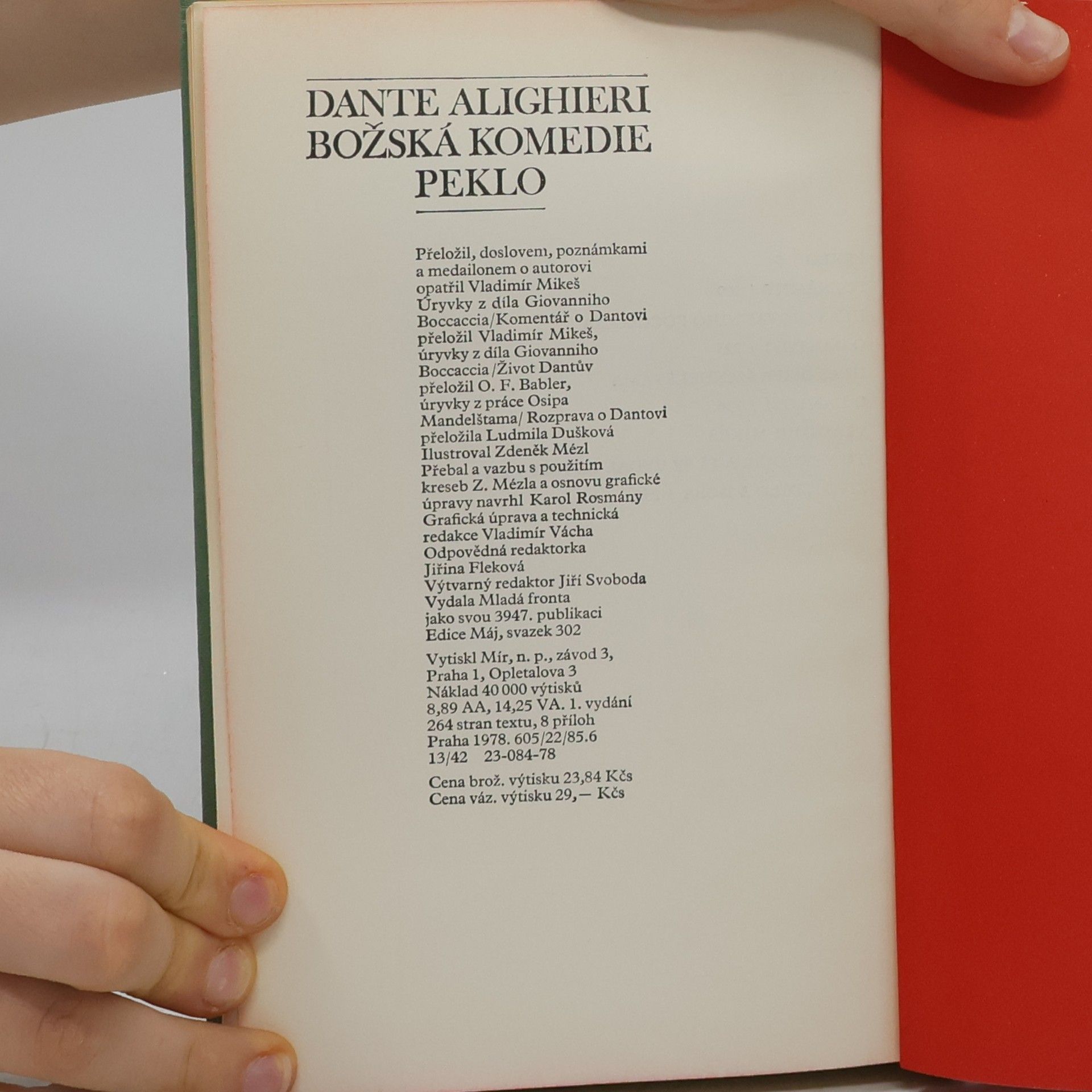 Dante Alighieri Božská komedie. Peklo