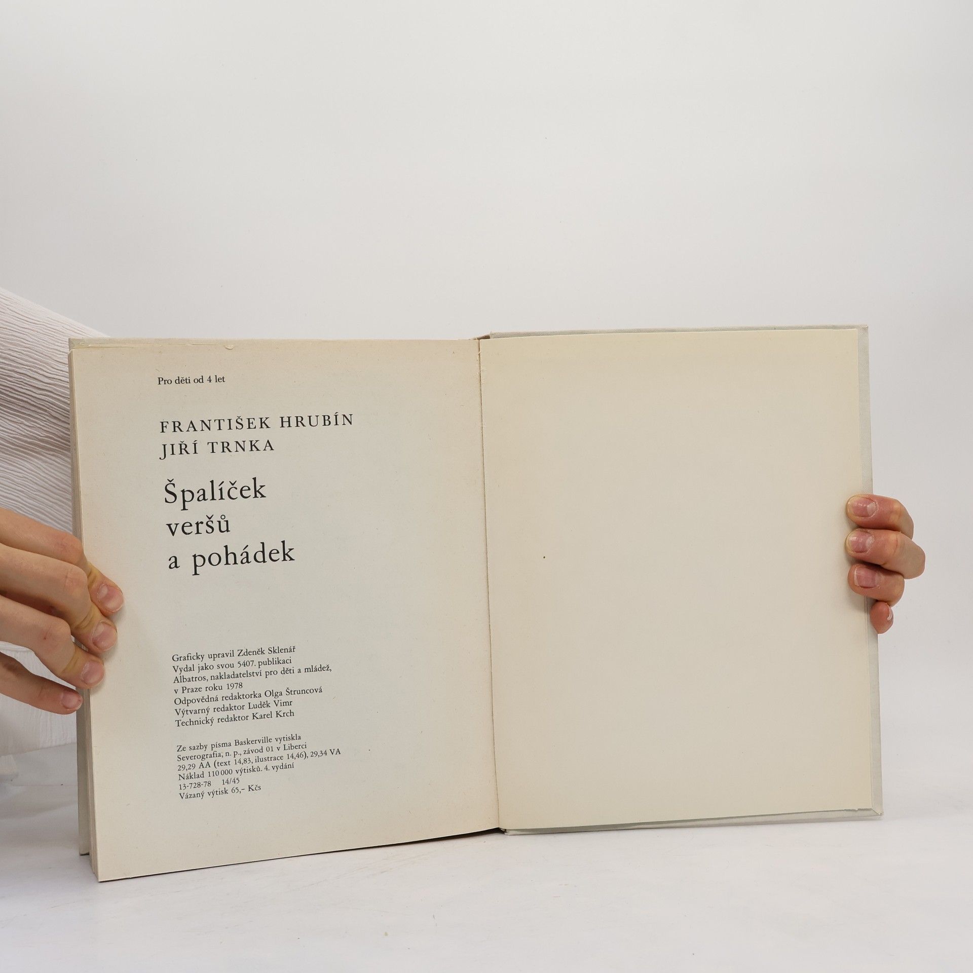 František Hrubín Špalíček veršů a pohádek