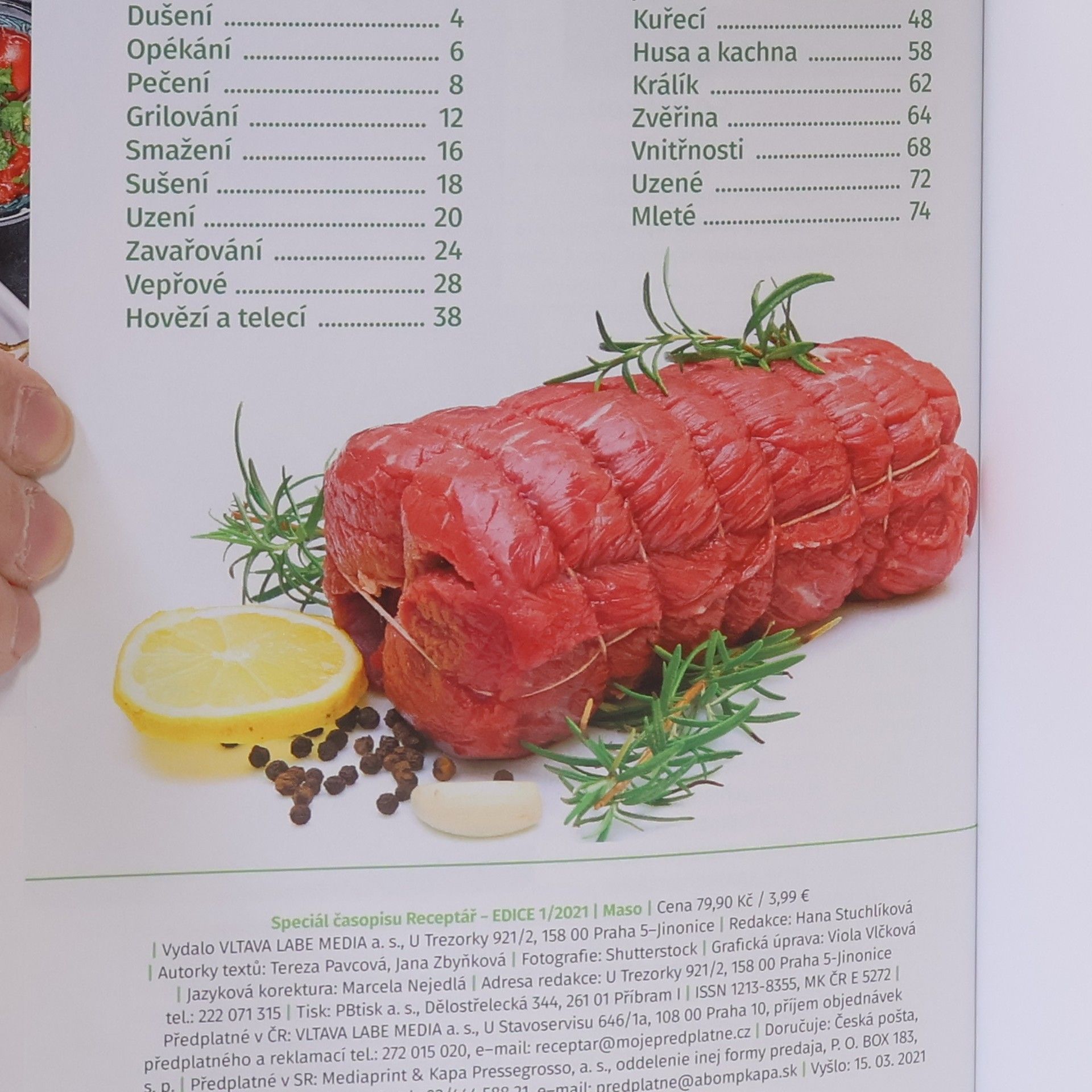 Autorenkollektiv Edice Receptář. Maso. 1/2021