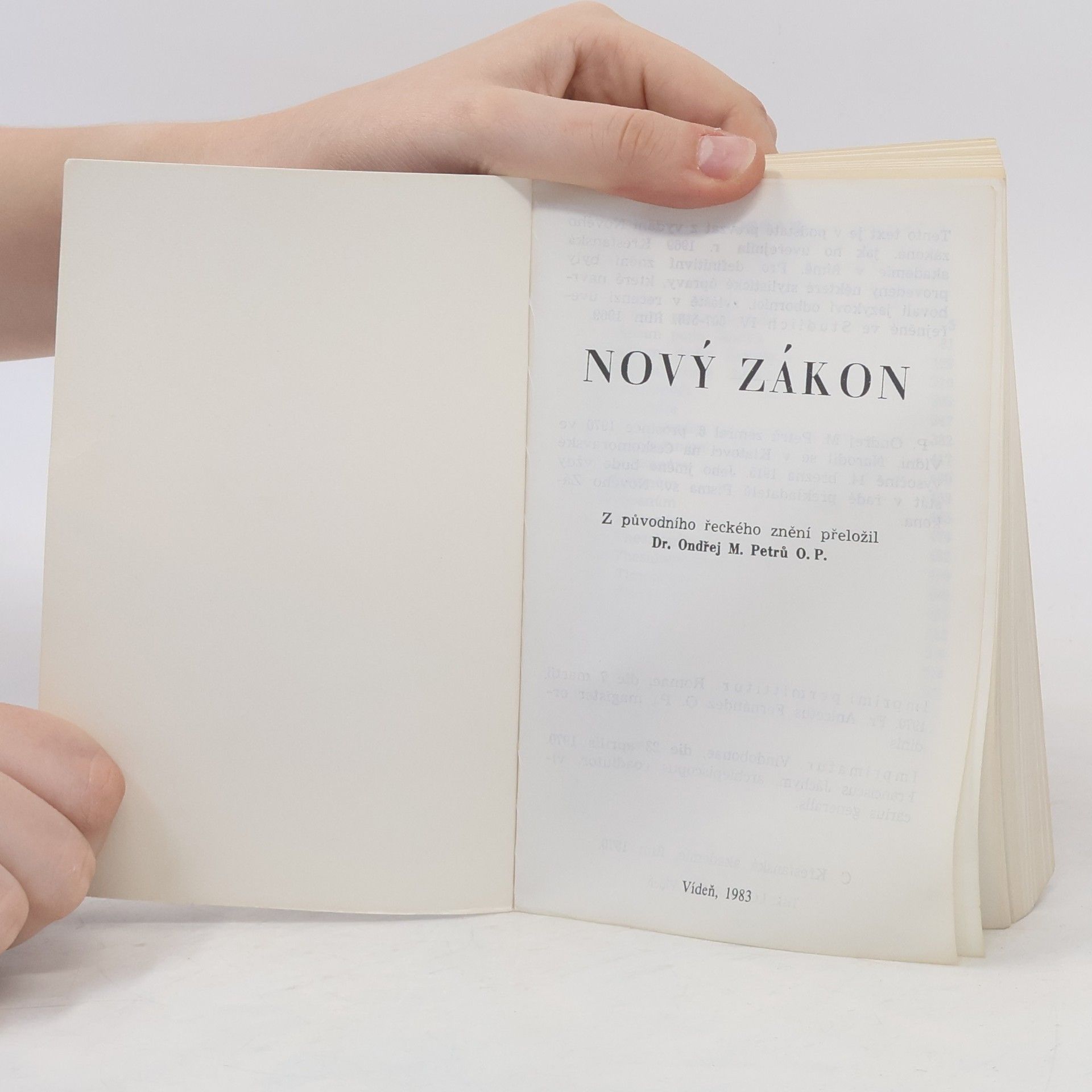 Ondřej M. Petrů Nový zákon