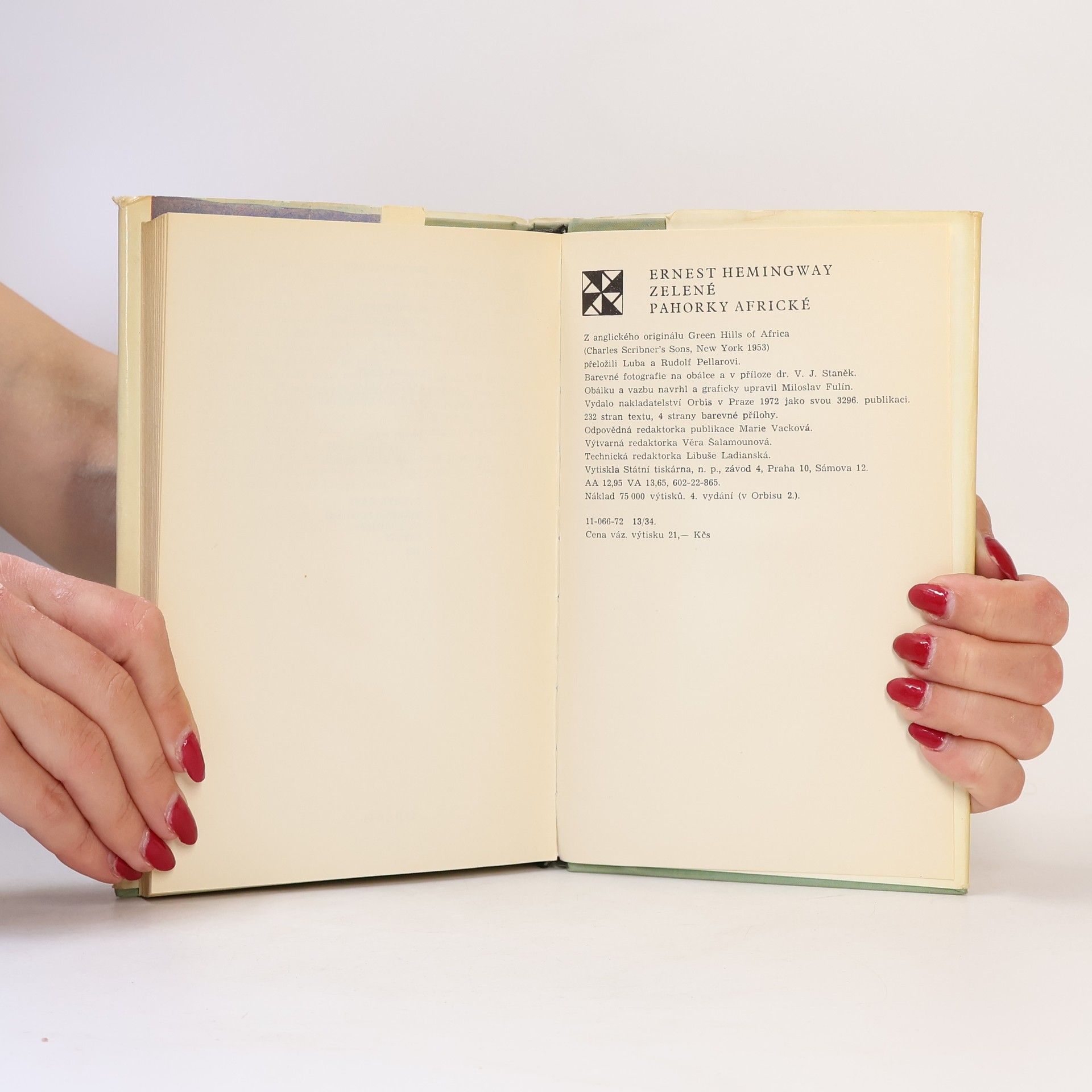 Ernest Hemingway Zelené pahorky africké