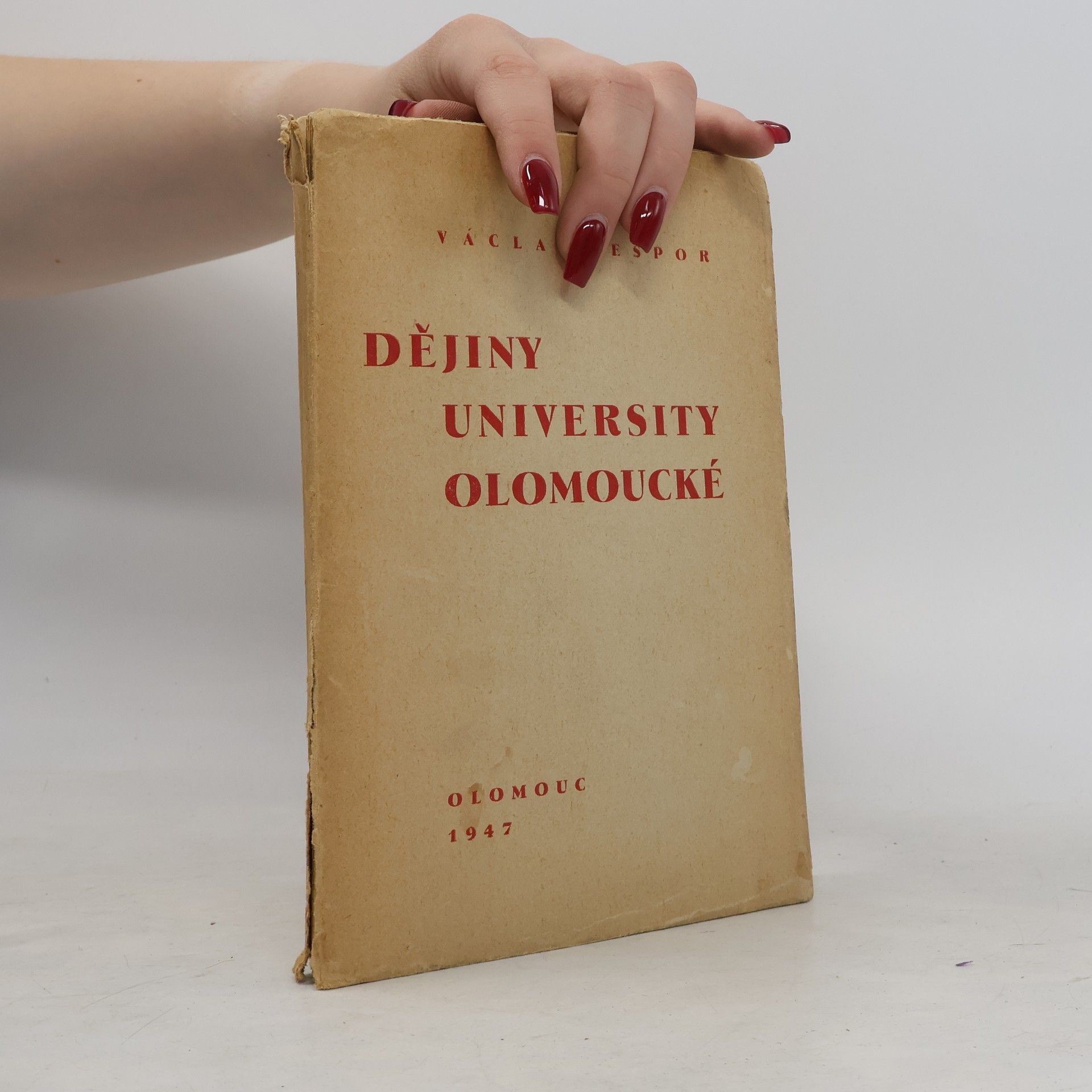 Václav Nešpor Dějiny university olomoucké
