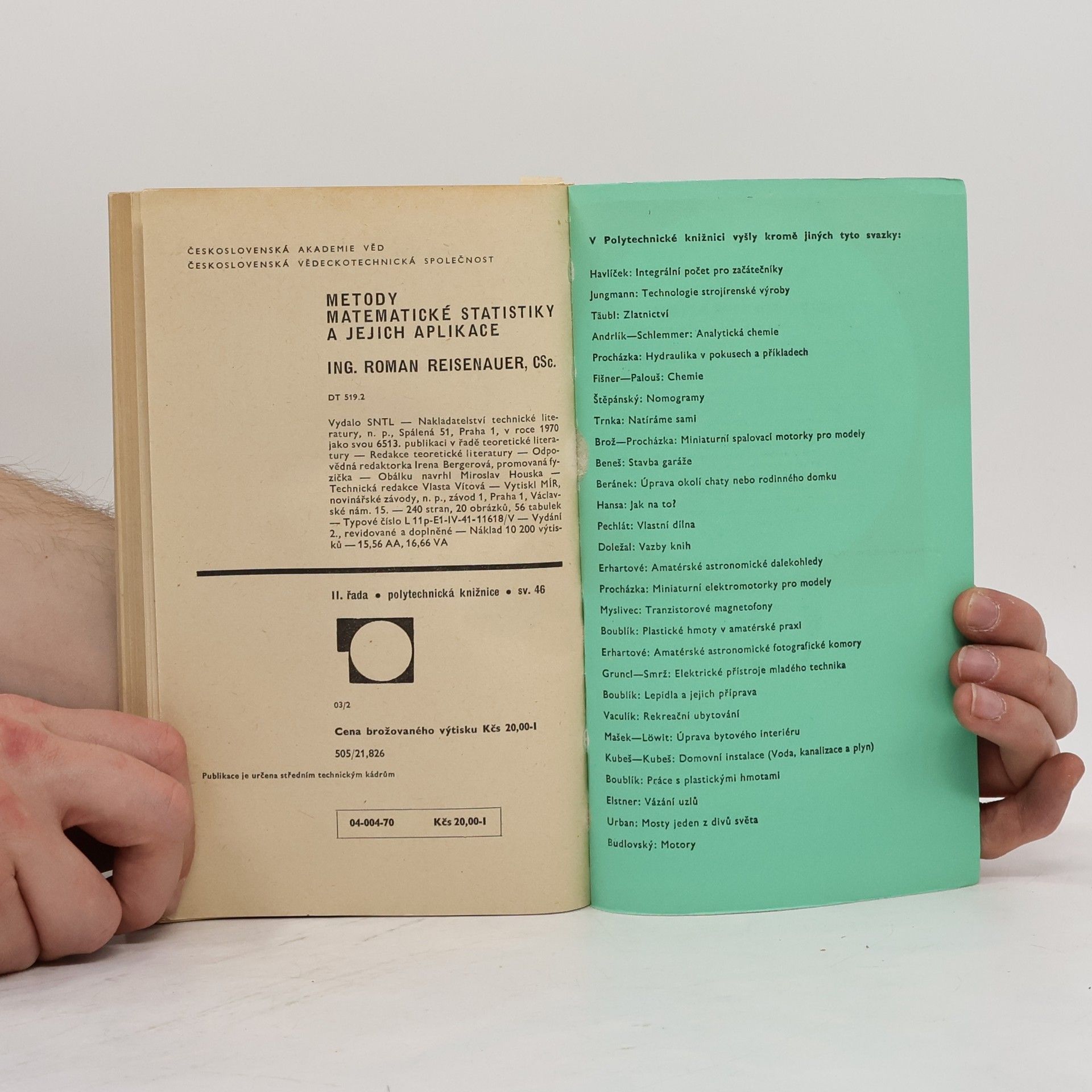 Roman Reisenauer Metody matematické statistiky