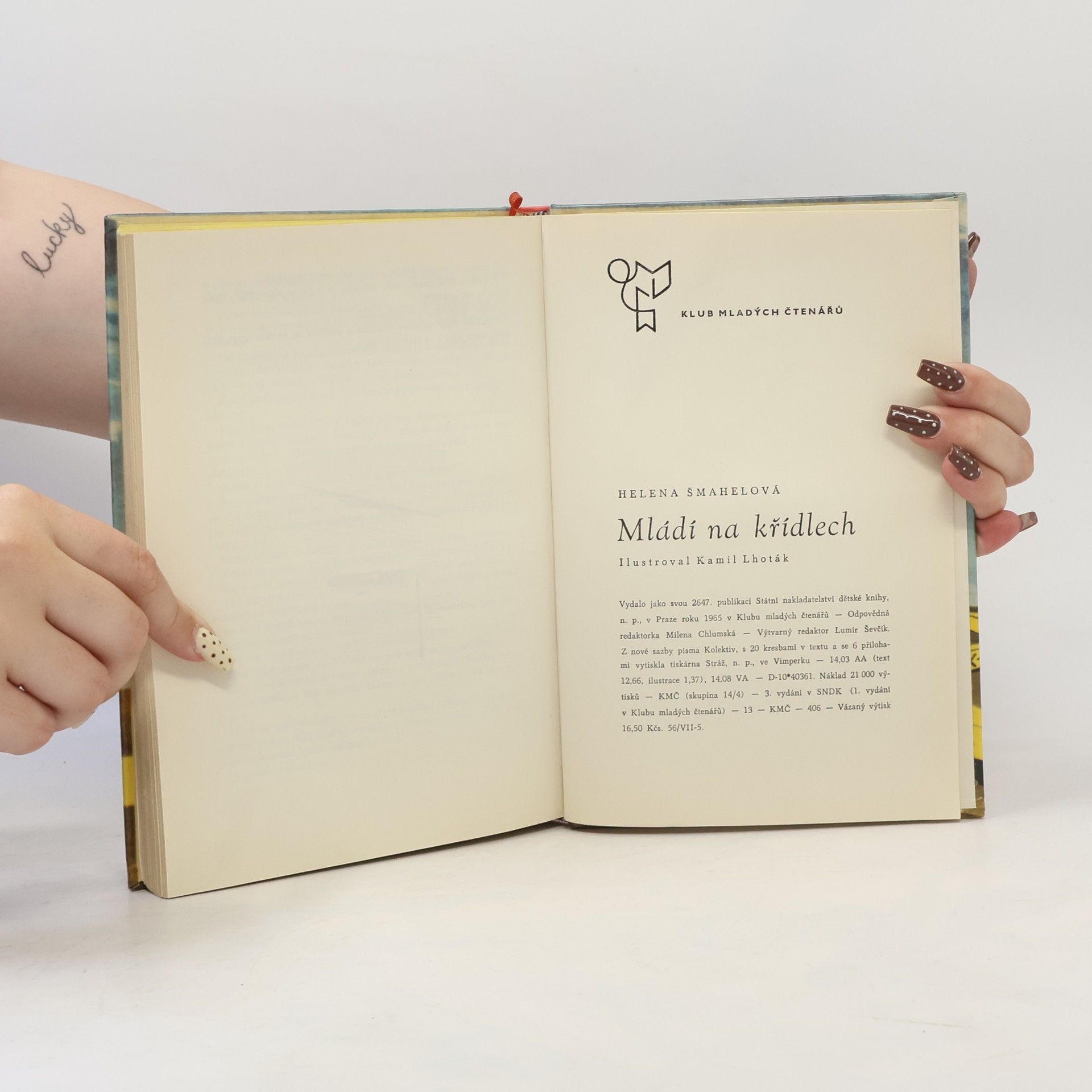Helena Šmahelová Mládí na křídlech