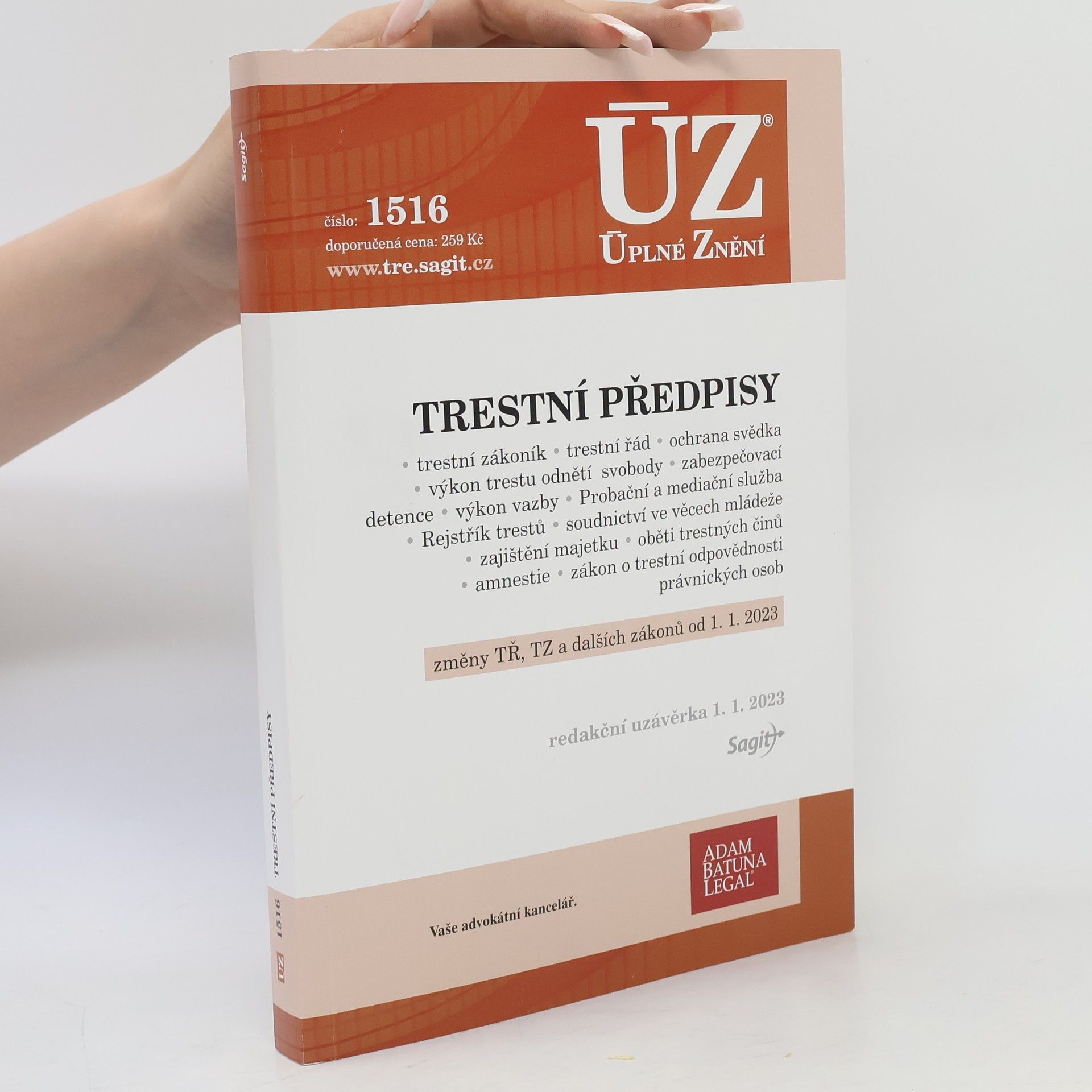 Collectif d'auteurs Trestní předpisy [ÚZ 2023 č. 1516]