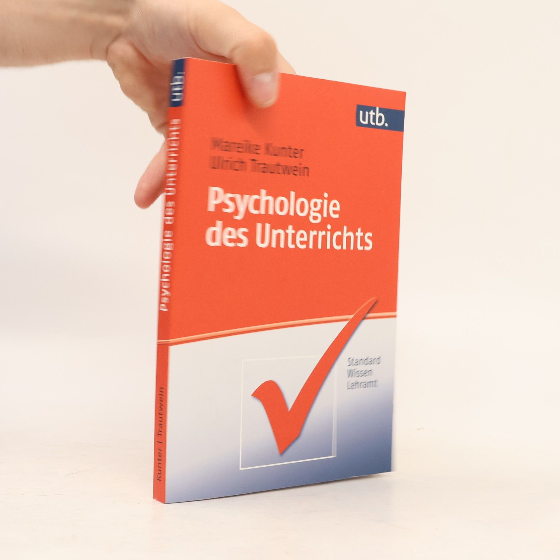 Ulrich Trautwein Psychologie des Unterrichts