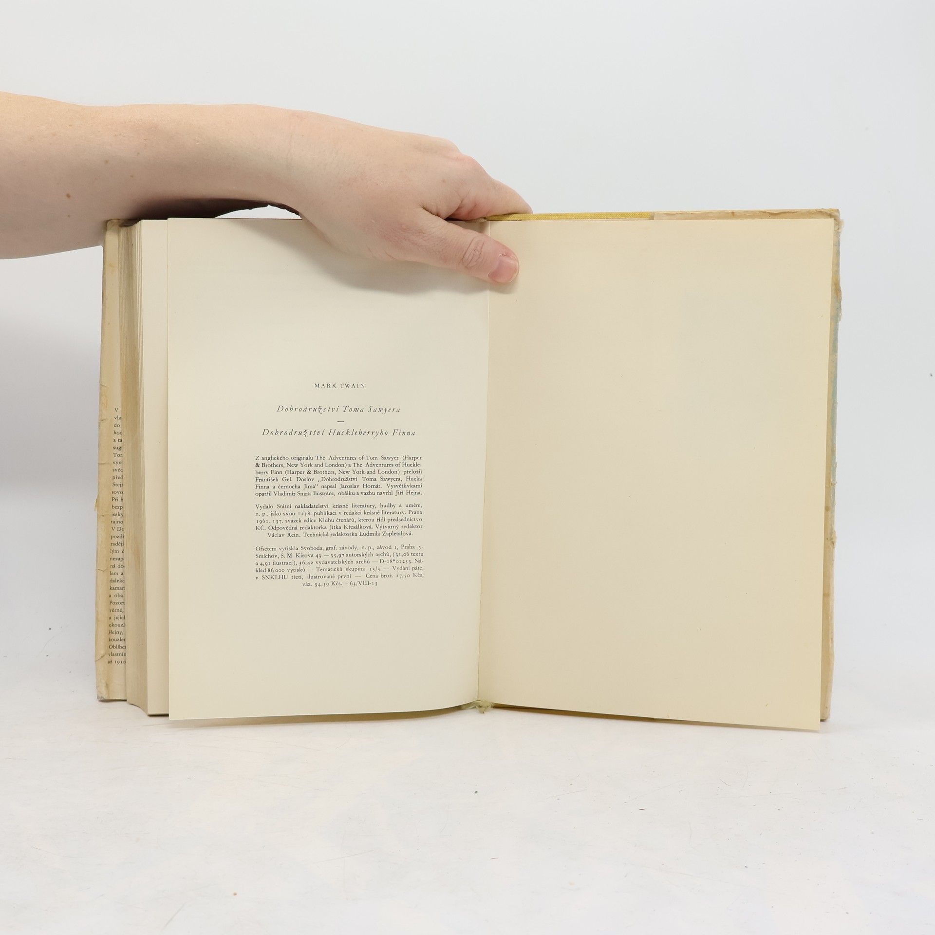 Mark Twain Dobrodružství Toma Sawyera a Huckleberryho Finna