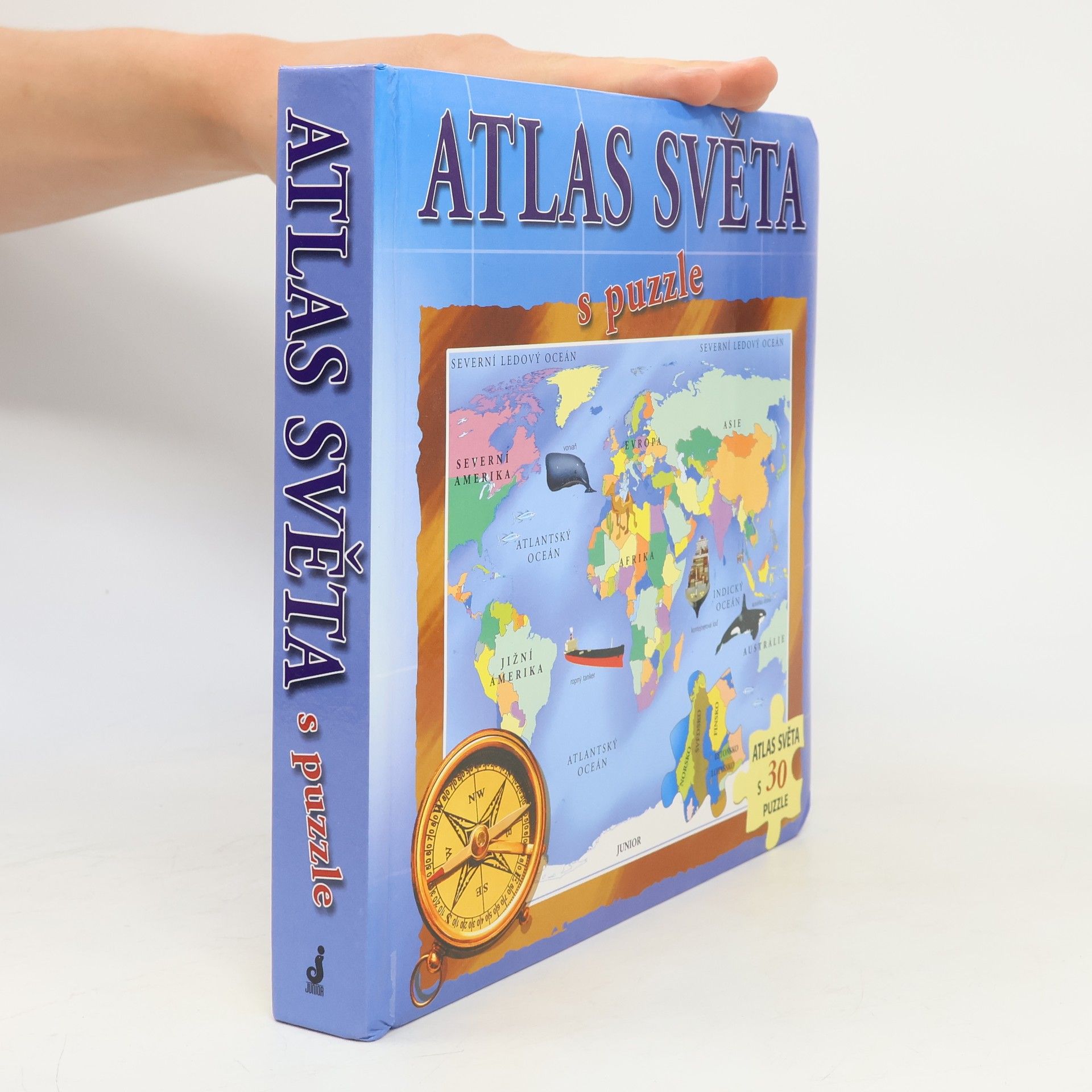 Autores varios Atlas světa s puzzle