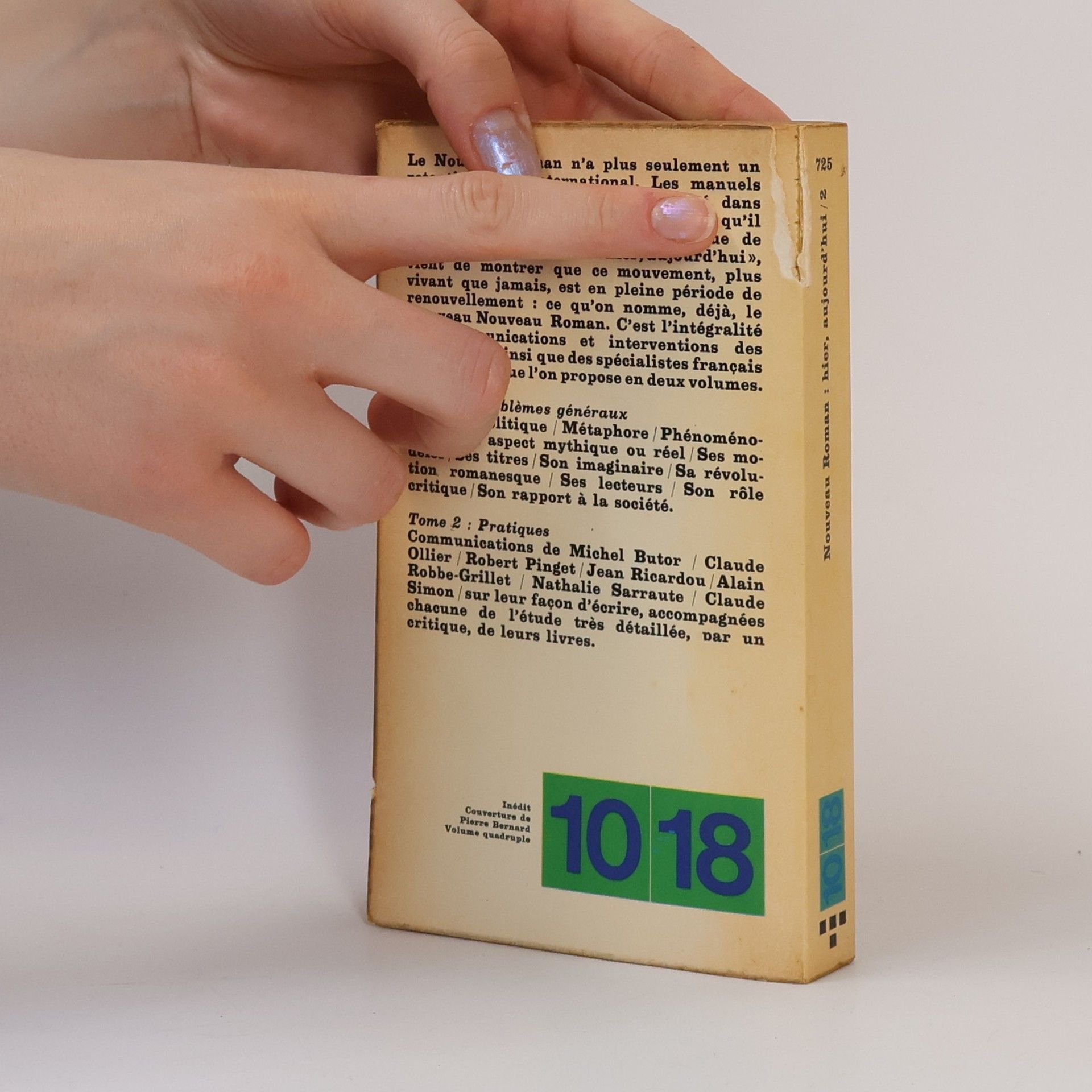 Kolektiv autorů Nouveau Roman: hier, aujourd'hui 2.