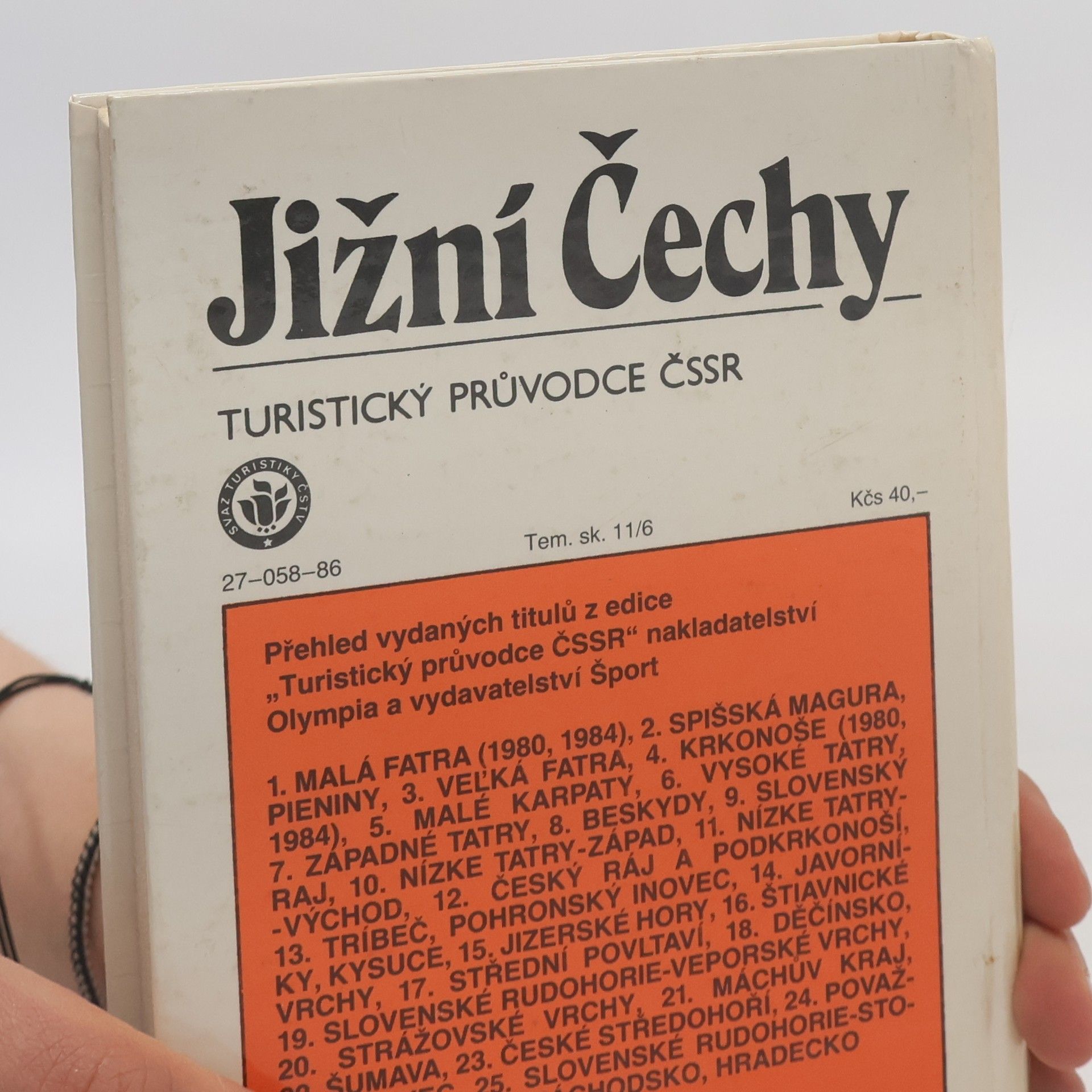 AA.VV. Turistický průvodce ČSSR 27. Jižní Čechy