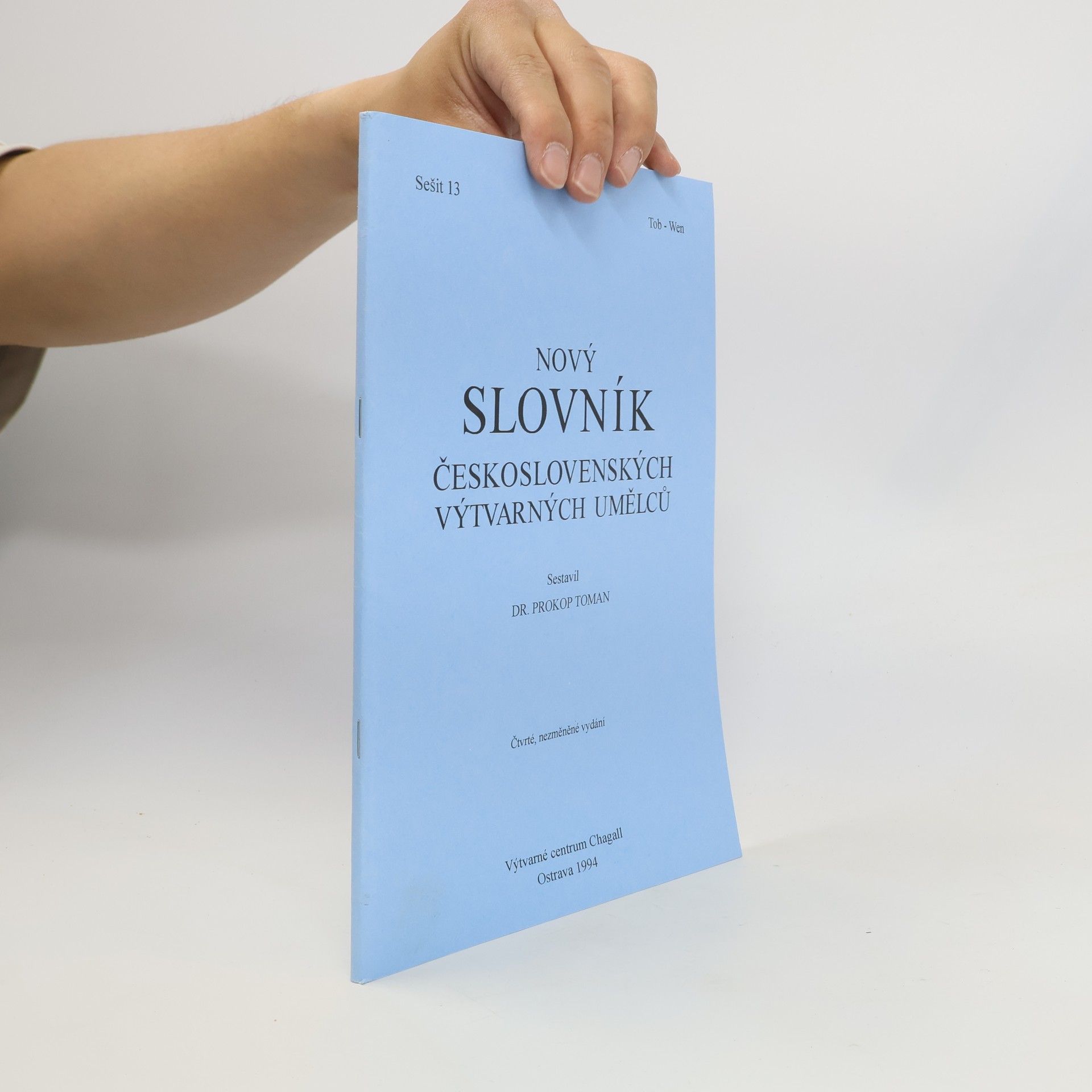 Prokop Toman Nový slovník československých výtvarných umělců, Sešit 13