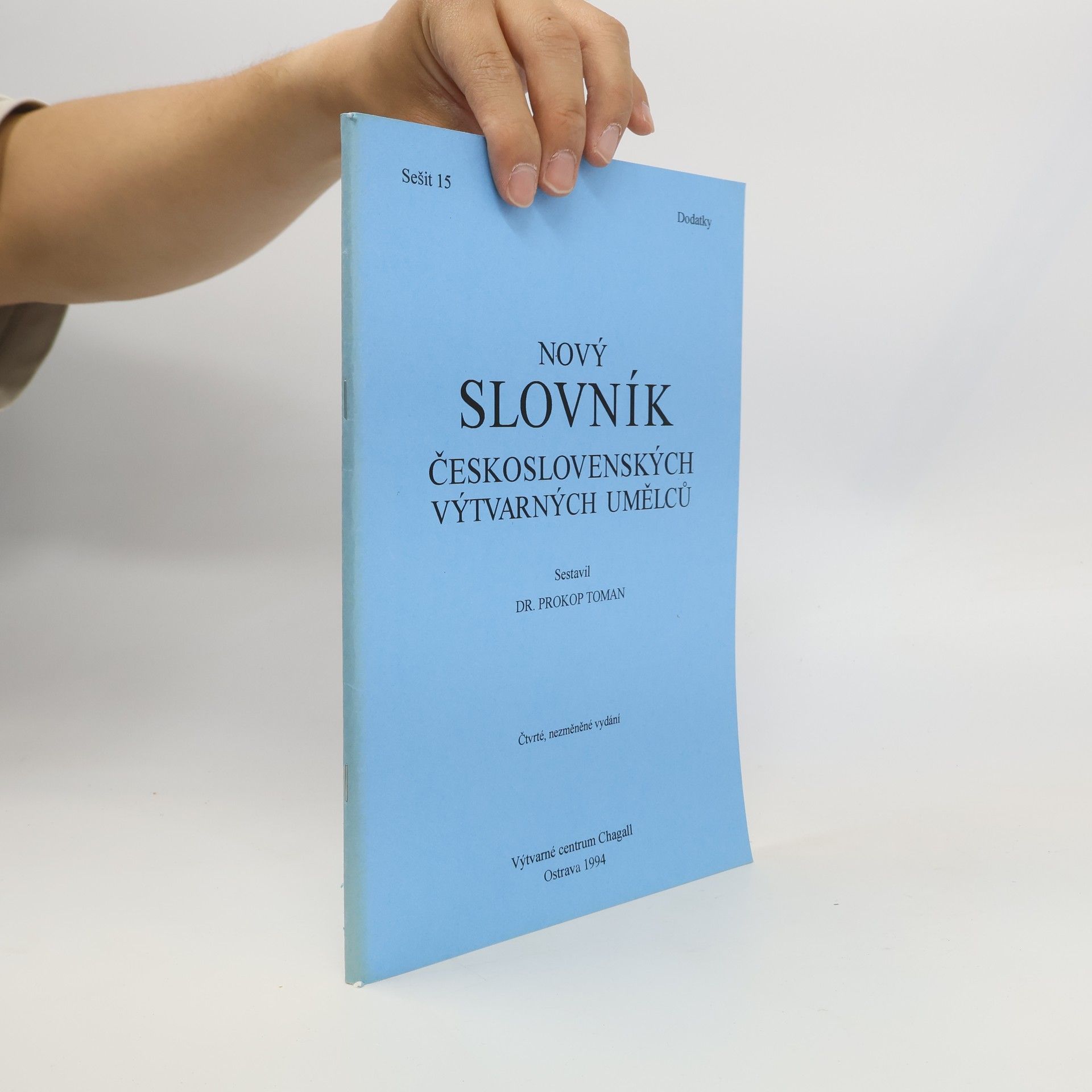 Prokop Toman Nový slovník československých výtvarných umělců. Dodatky