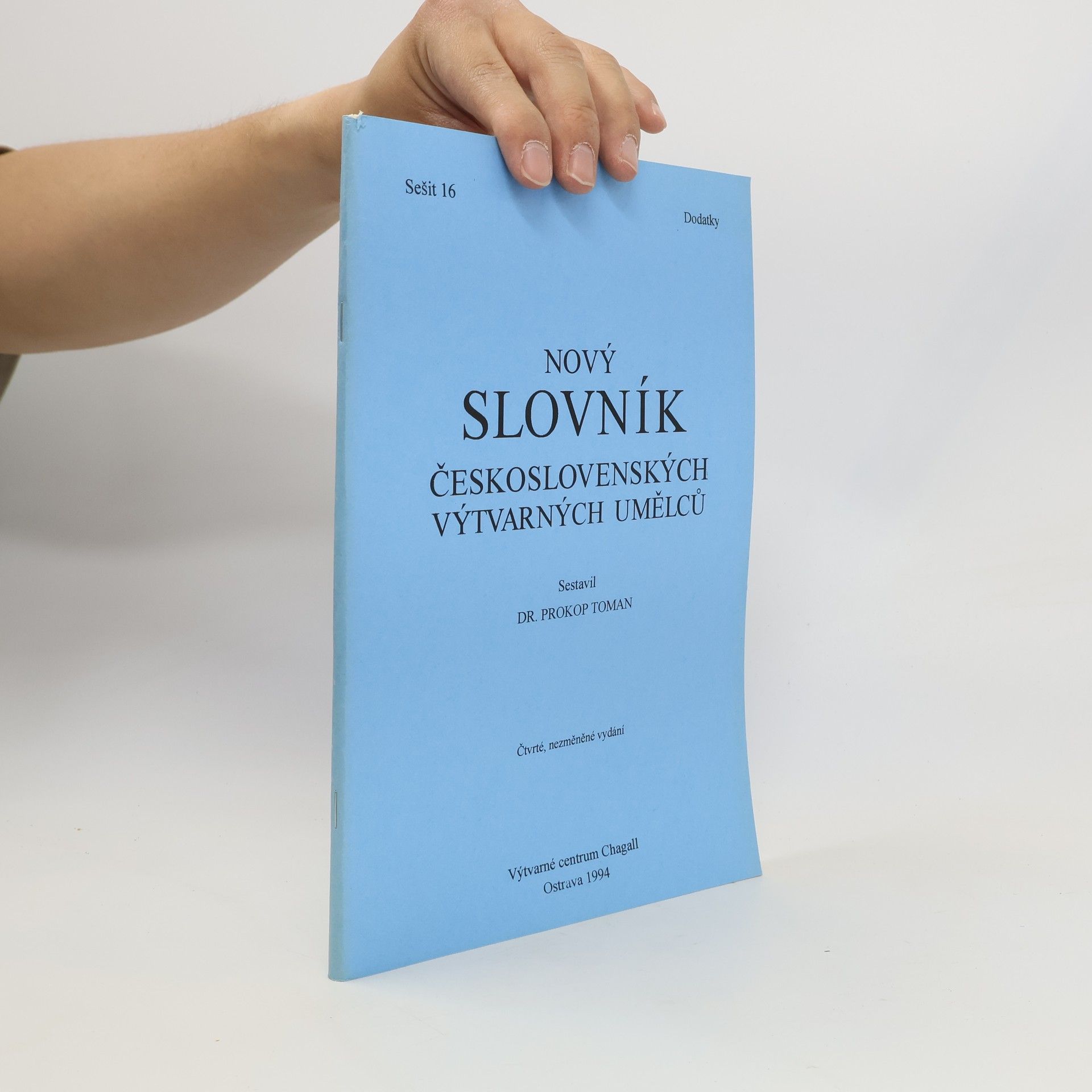 Prokop Toman Nový slovník československých výtvarných umělců. Dodatky
