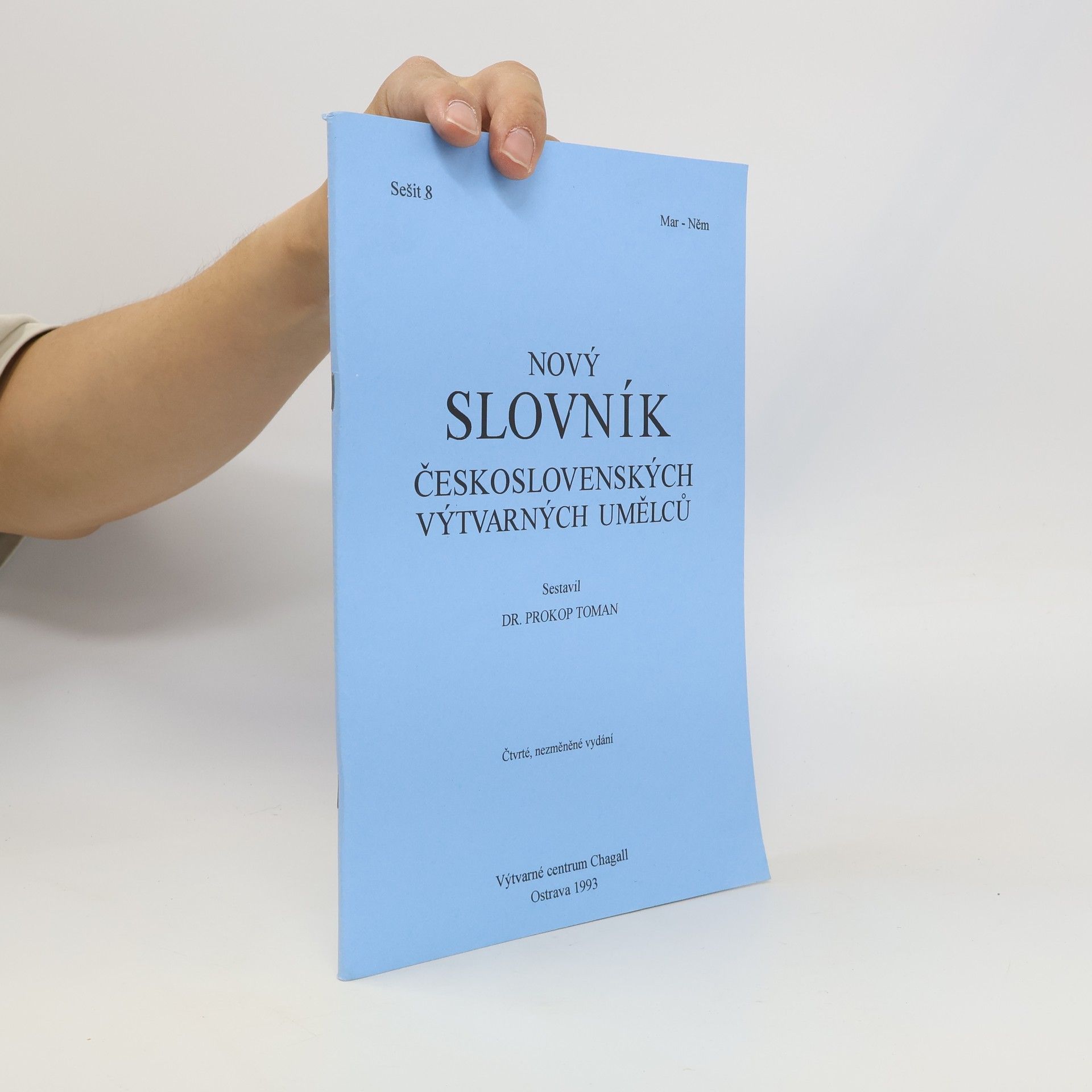 Prokop Toman Nový slovník československých výtvarných umělců  Mar-Něm