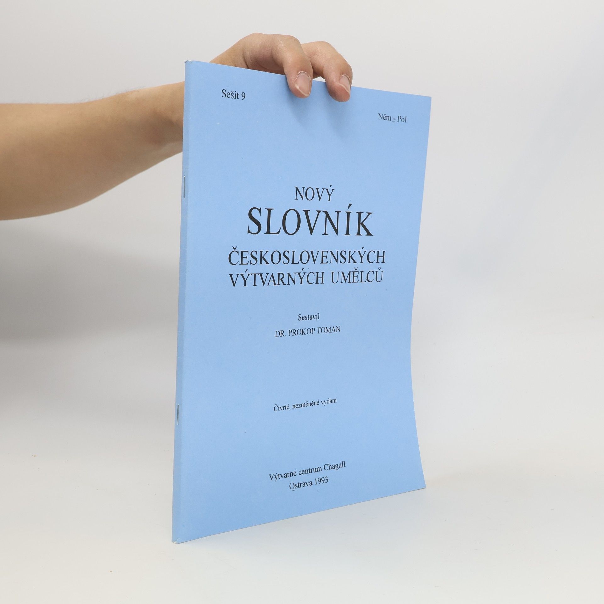 Prokop Toman Nový slovník československých výtvarných umělců Něm-Pol