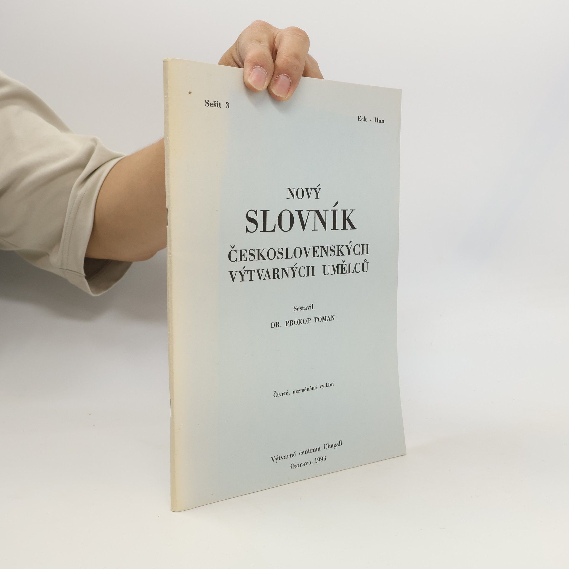 Prokop Toman Nový slovník československých výtvarných umělců Eck-Han