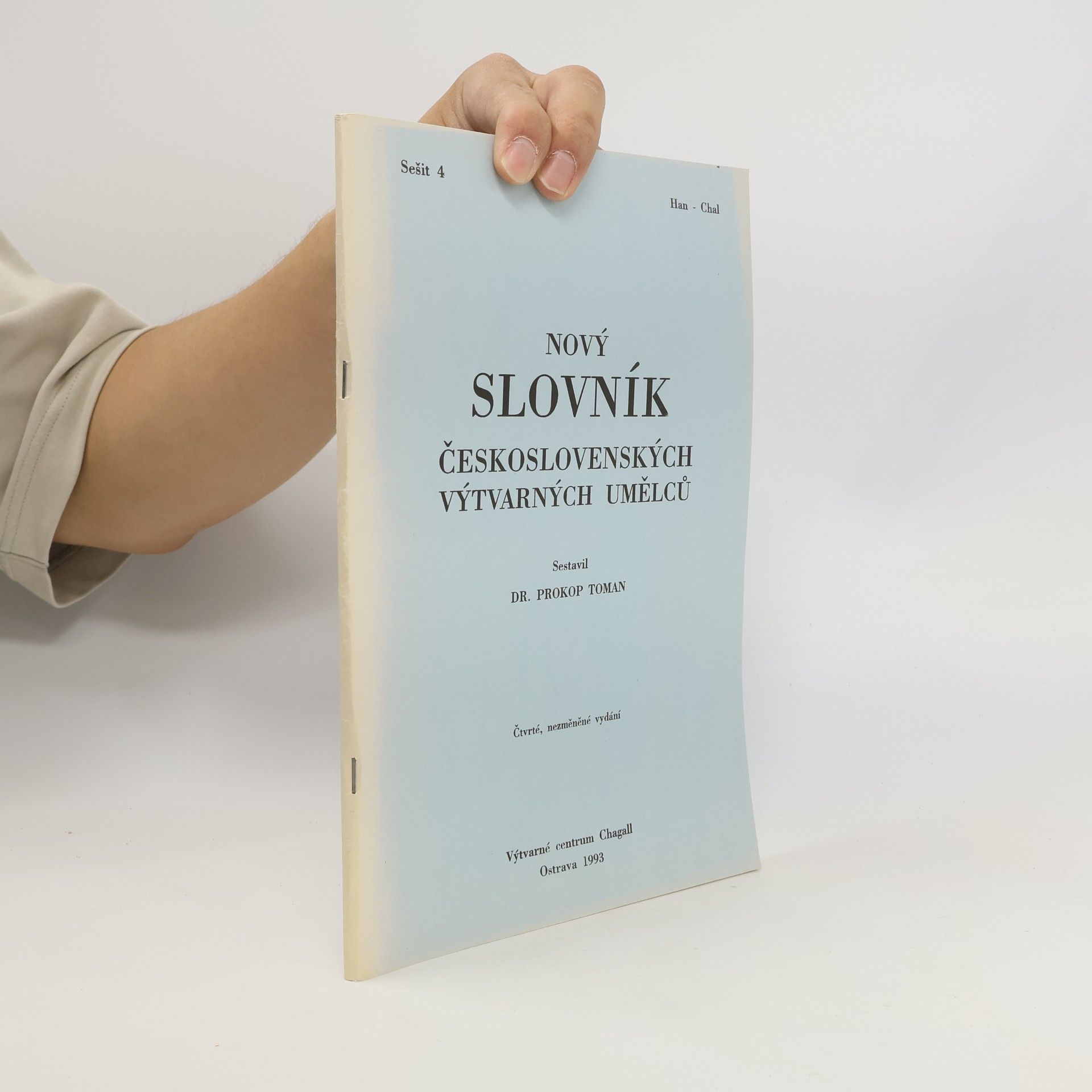 Prokop Toman Nový slovník československých výtvarných umělců, sešit 4
