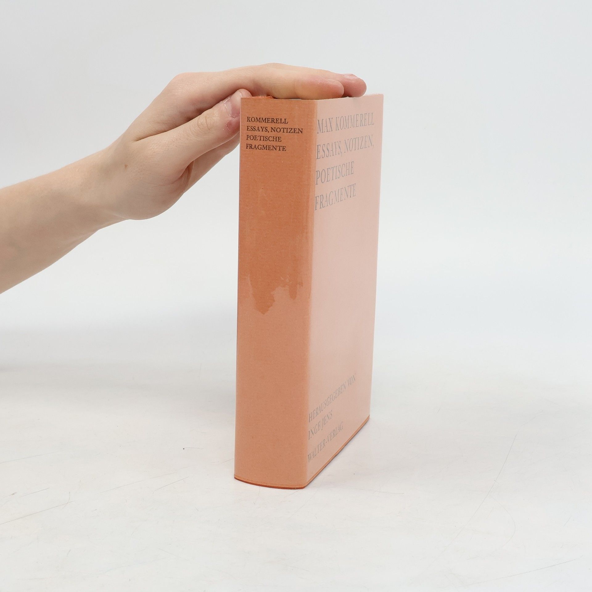 Max Kommerell Essays, Notizen, poetische Fragmente