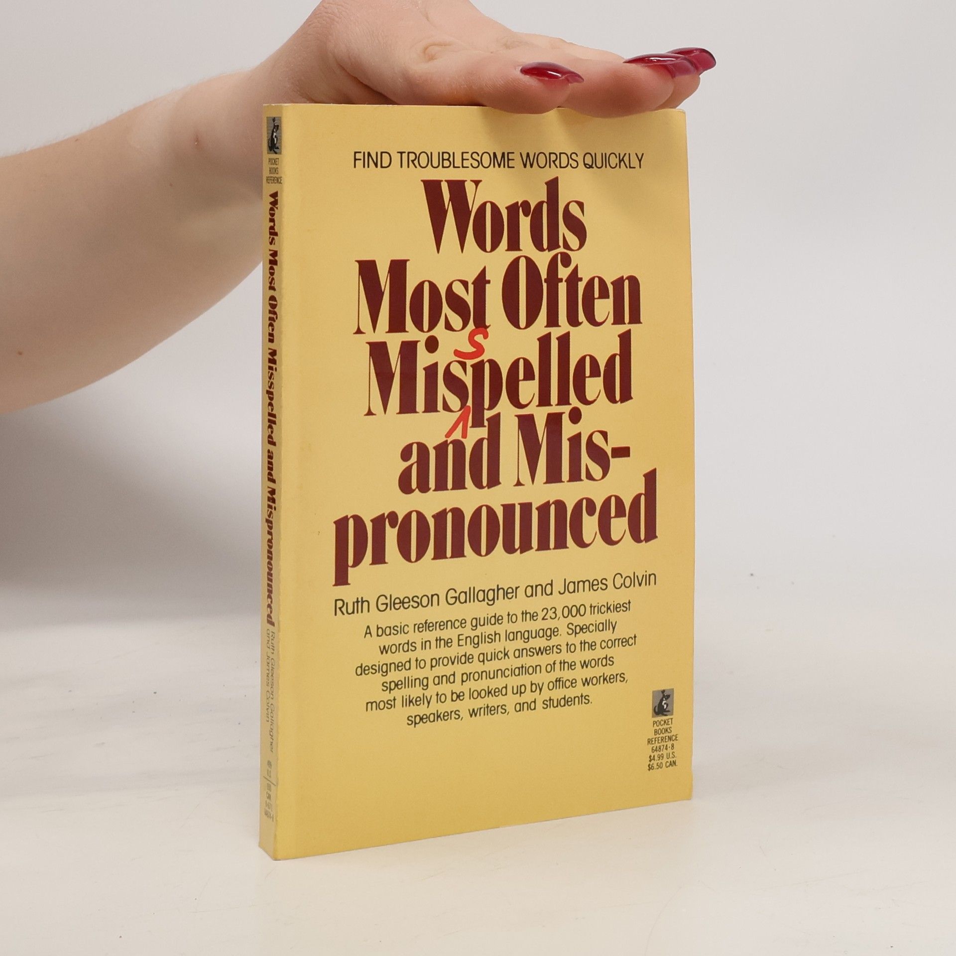 Ruth Gleeson Gallagher Pocket Books Reference: Words Most Often Misspelled and Mispronounced