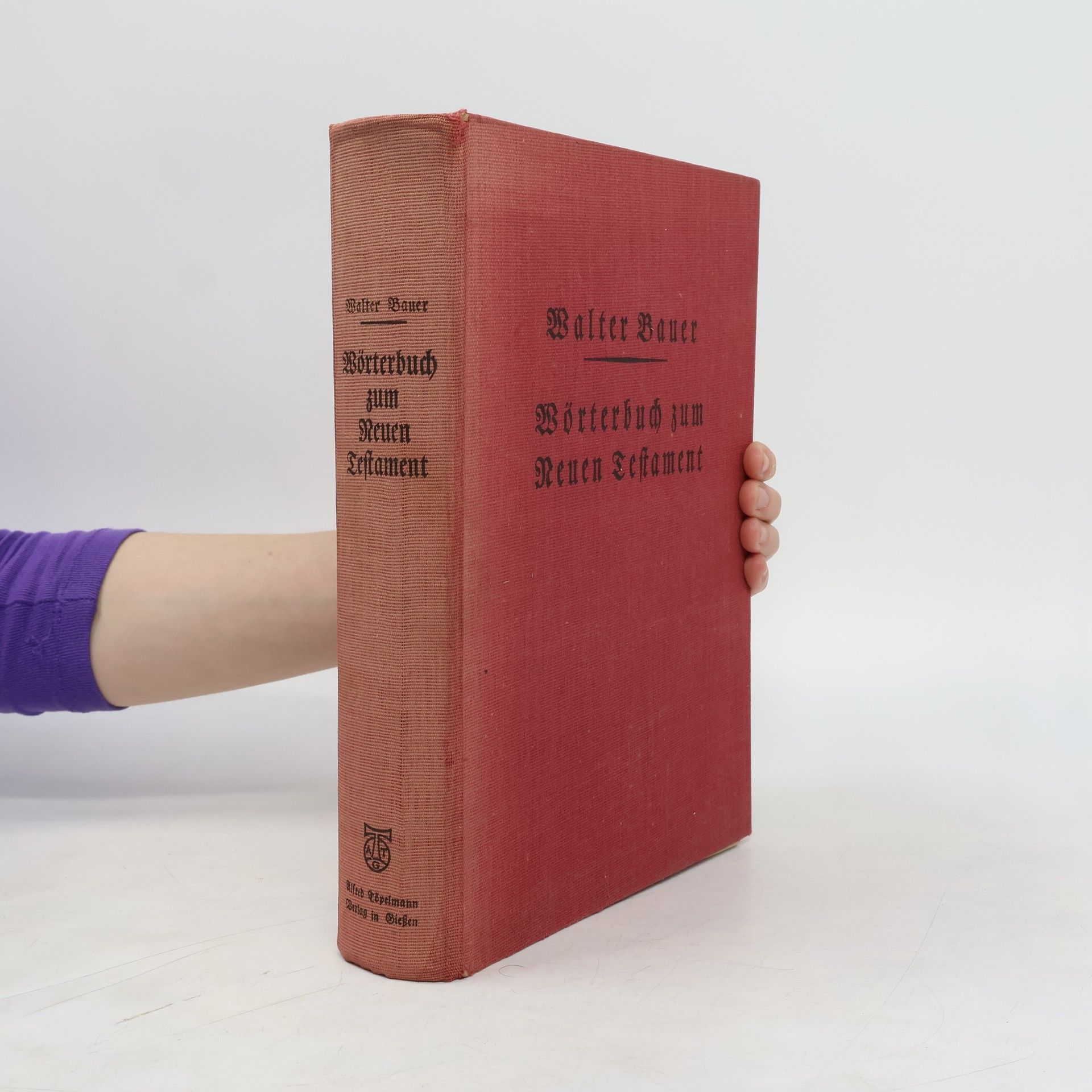 Walter Bauer Walter Bauer Griechisch-deutsches Wörterbuch zu den Schriften des Neuen Testaments und der übrigen urchristlichen Literatur