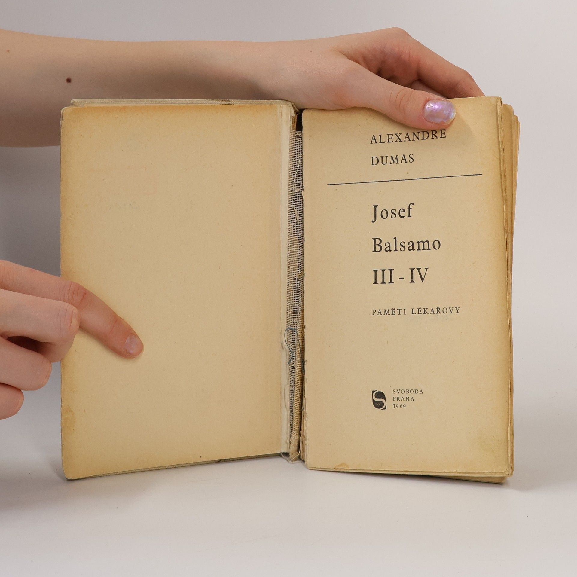 Alexandre Dumas starší Josef Balsamo III-IV. Paměti lékařovi