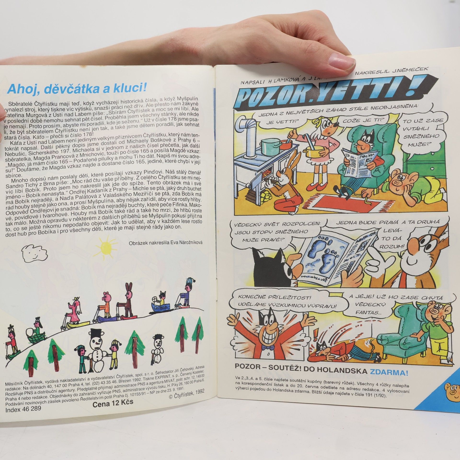 Kolektiv autorů Čtyřlístek 193. 3/1992. Pozor, Yetti