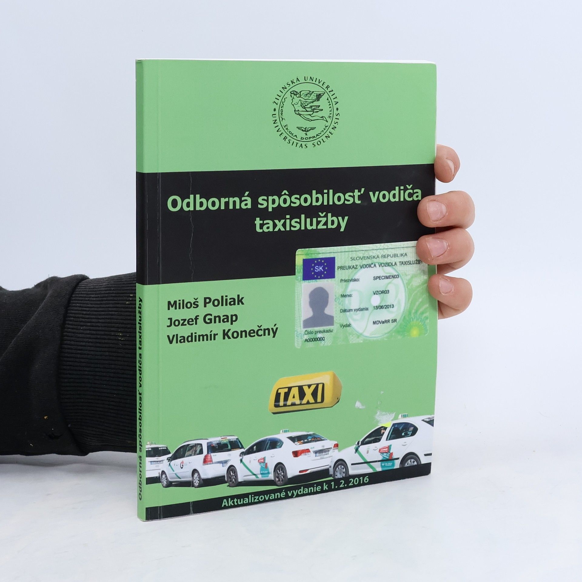 Vladimír Konečný Odborná spôsobilosť vodiča taxislužby, 3. aktualizované vydanie
