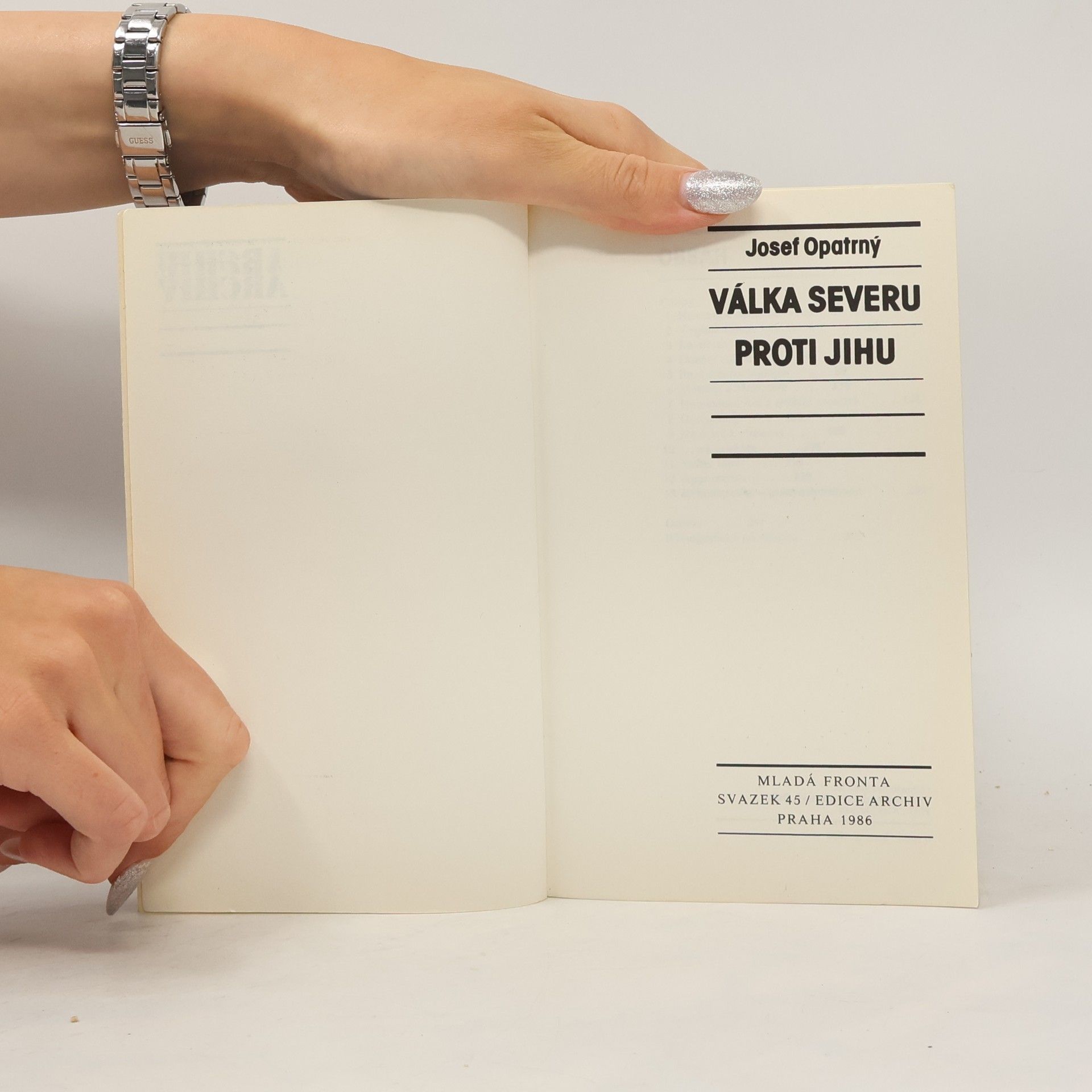 Josef Opatrný Válka Severu proti Jihu