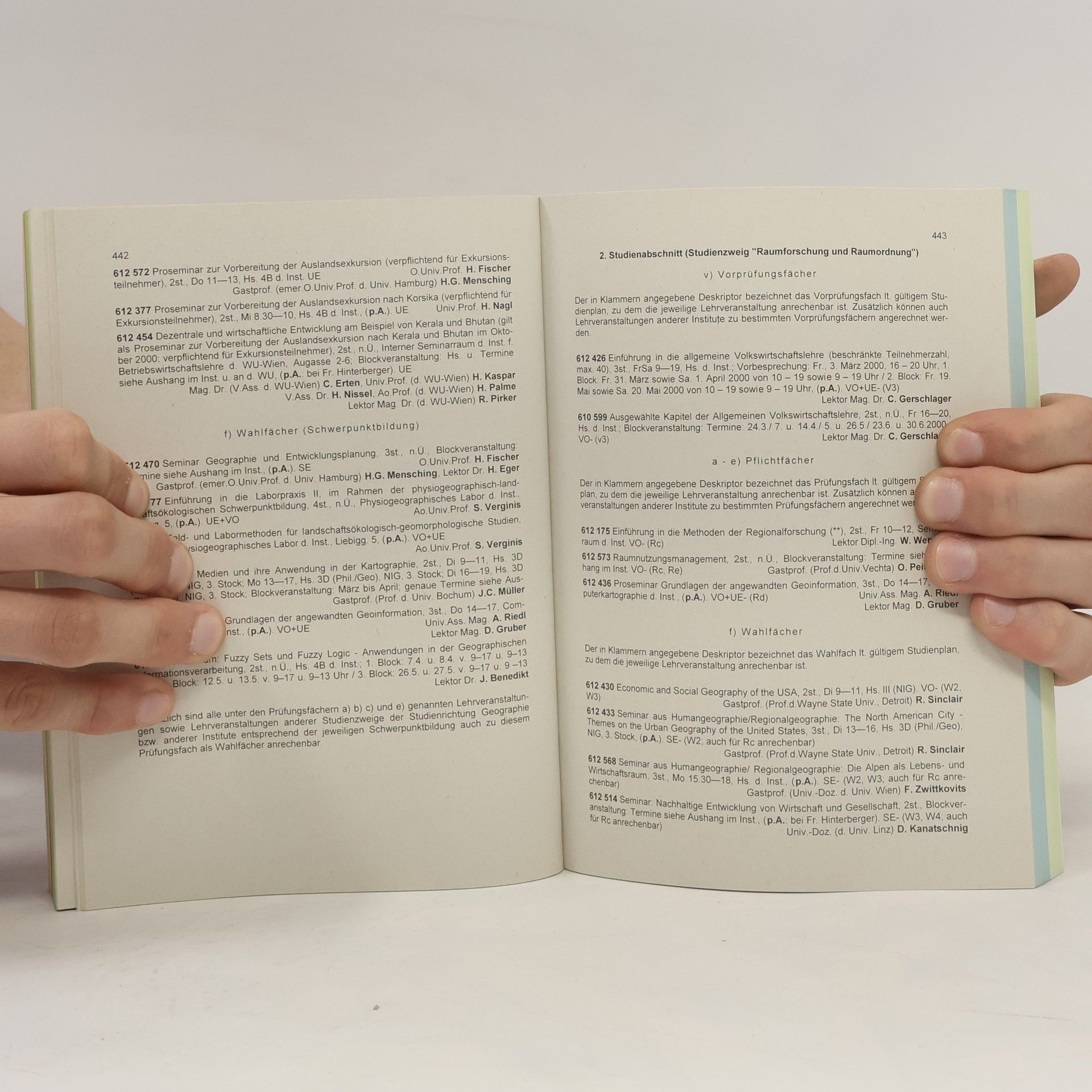 Autorenkollektiv Vorlesungsverzeichnis