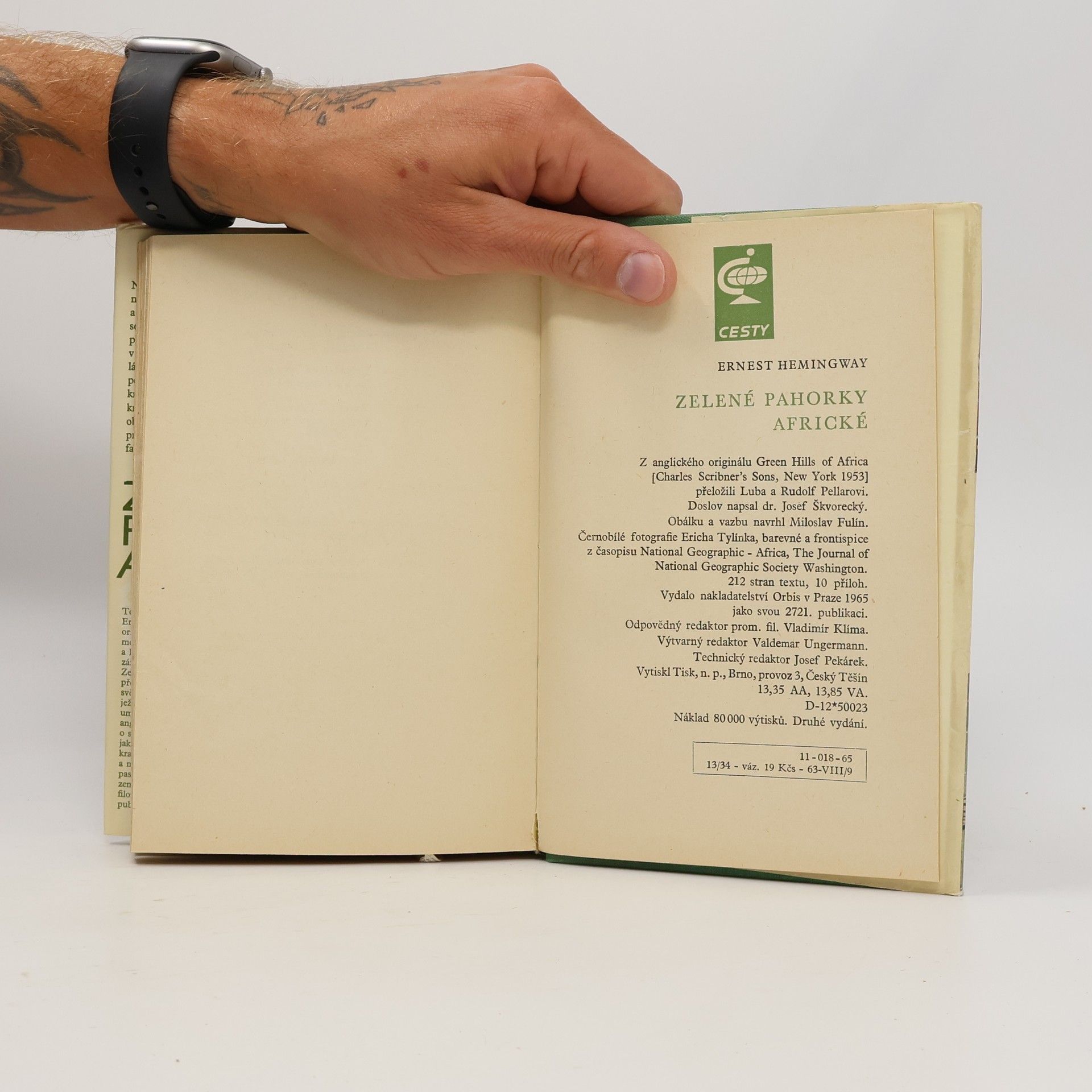 Ernest Hemingway Zelené pahorky africké