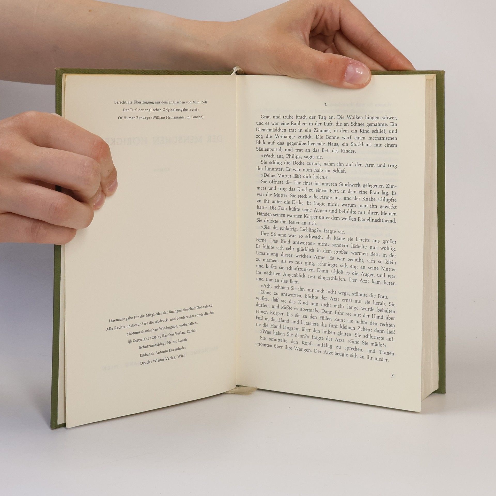 William Somerset Maugham Der Menschen Hörigkeit