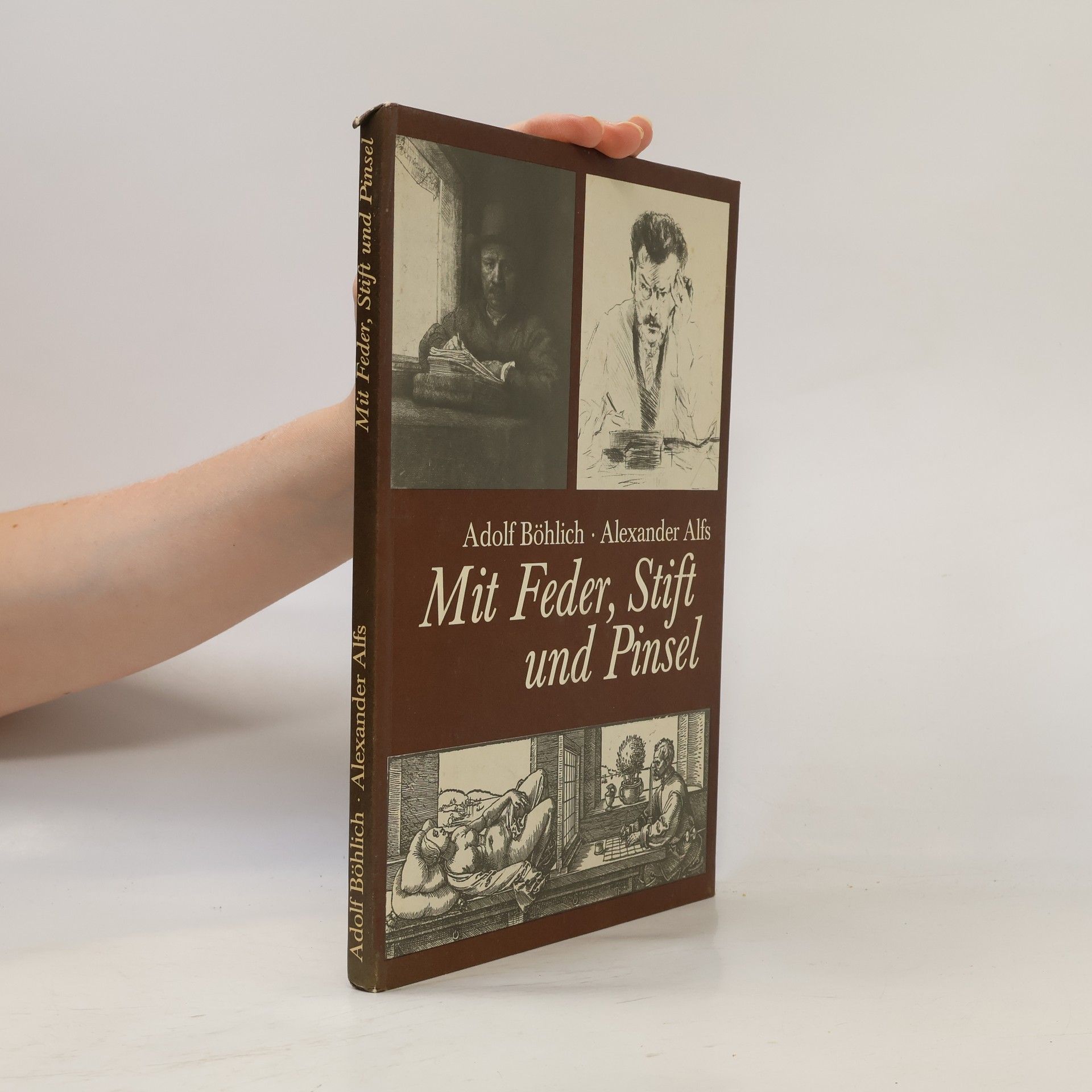 Adolf Böhlich Mit Feder, Stift und Pinsel