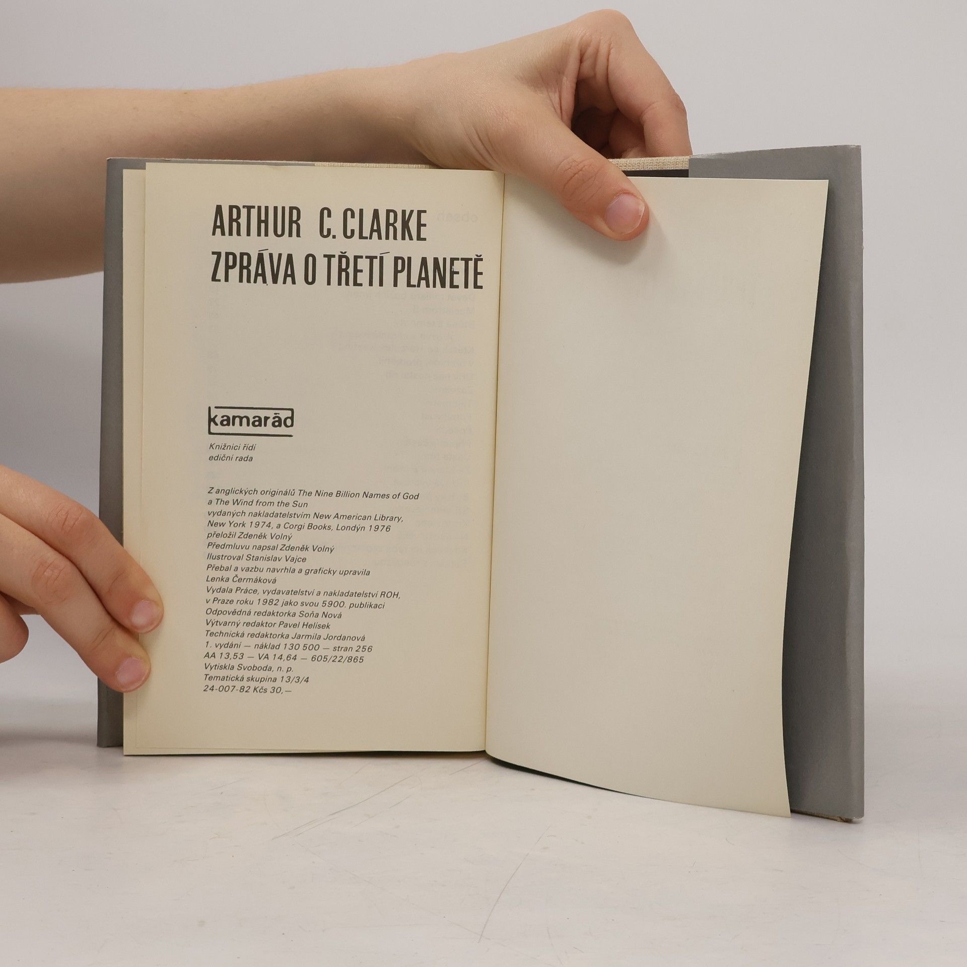 Arthur C. Clarke Zpráva o třetí planetě