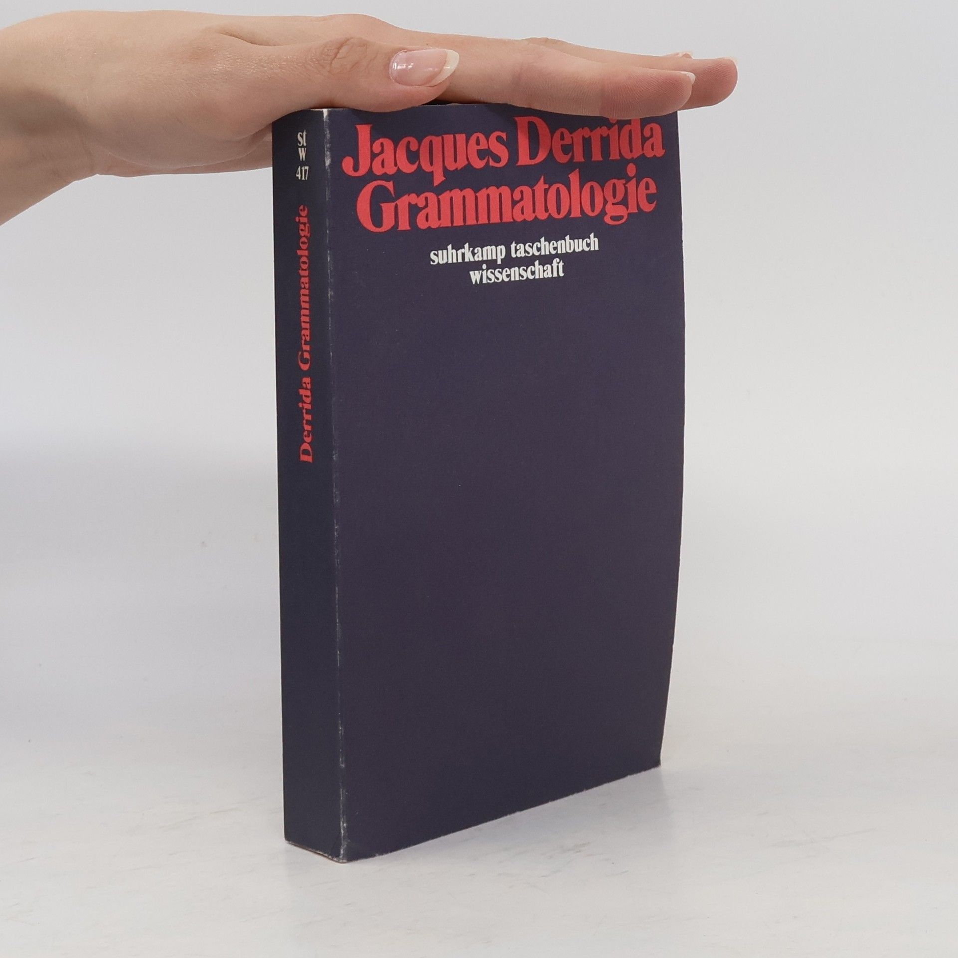 Jacques Derrida Grammatologie